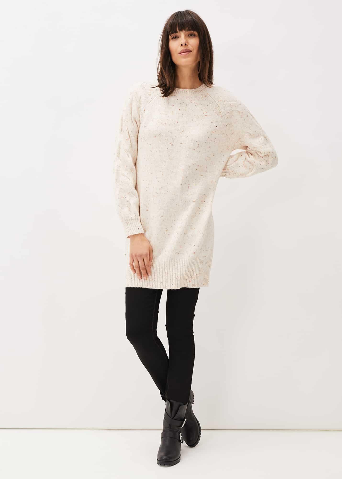 Rian Chunky Cowl Neck Jumper Dress