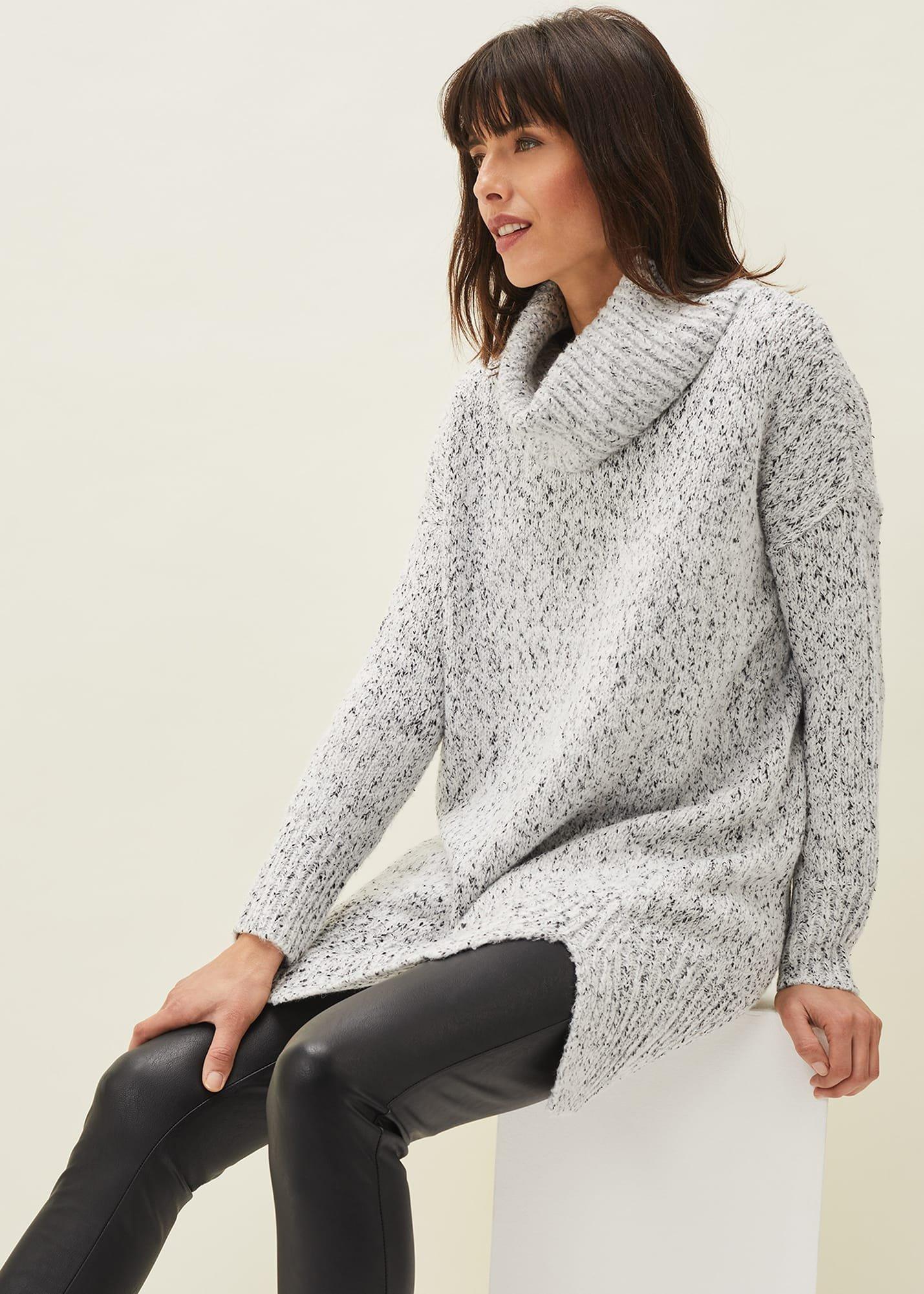 Evia Fleck Knit Jumper Dress