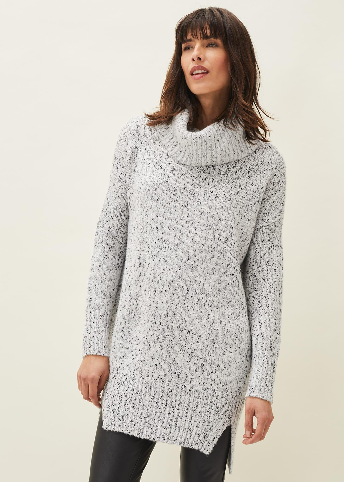Evia Fleck Knit Jumper Dress