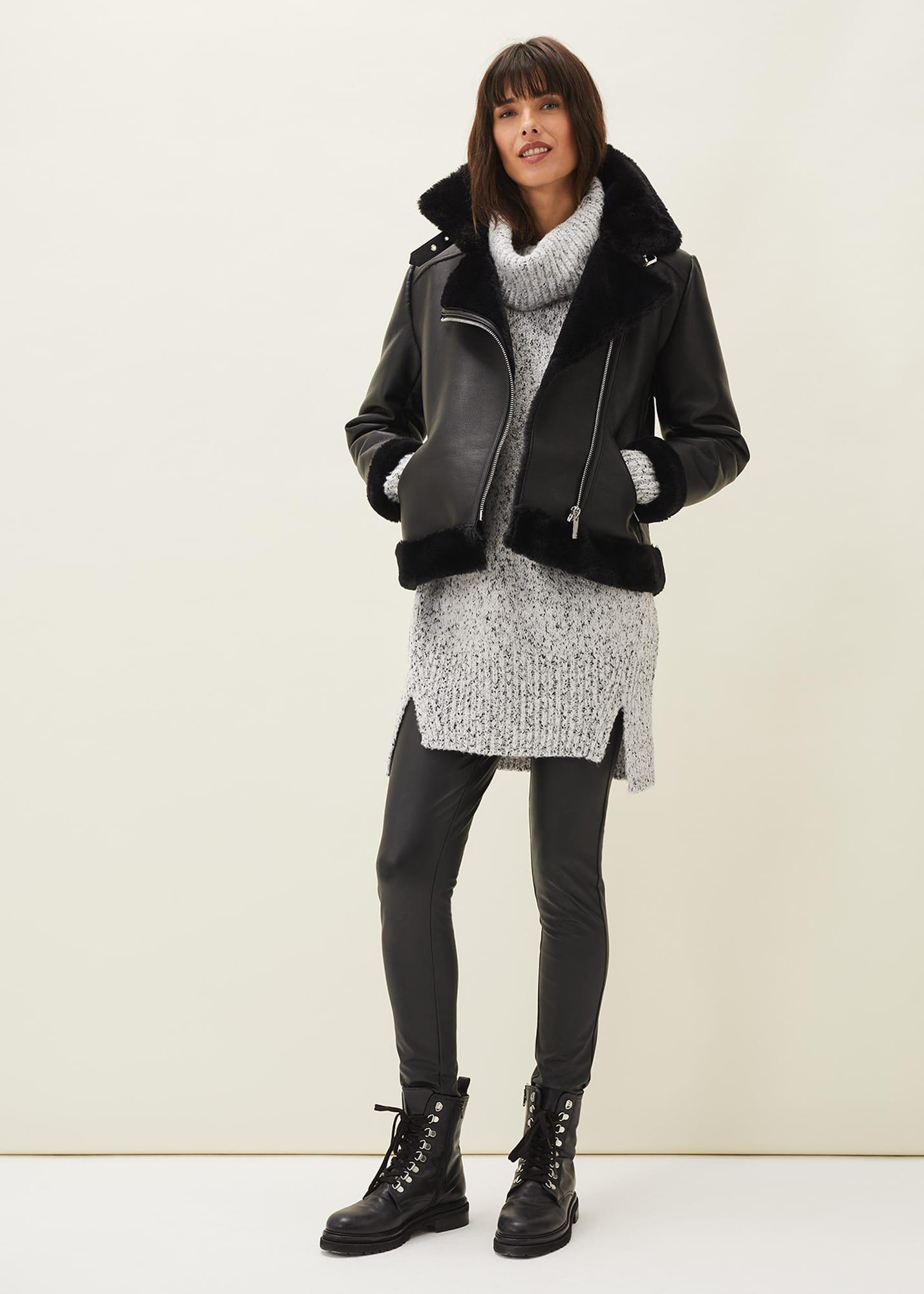 Evia Fleck Knit Jumper Dress