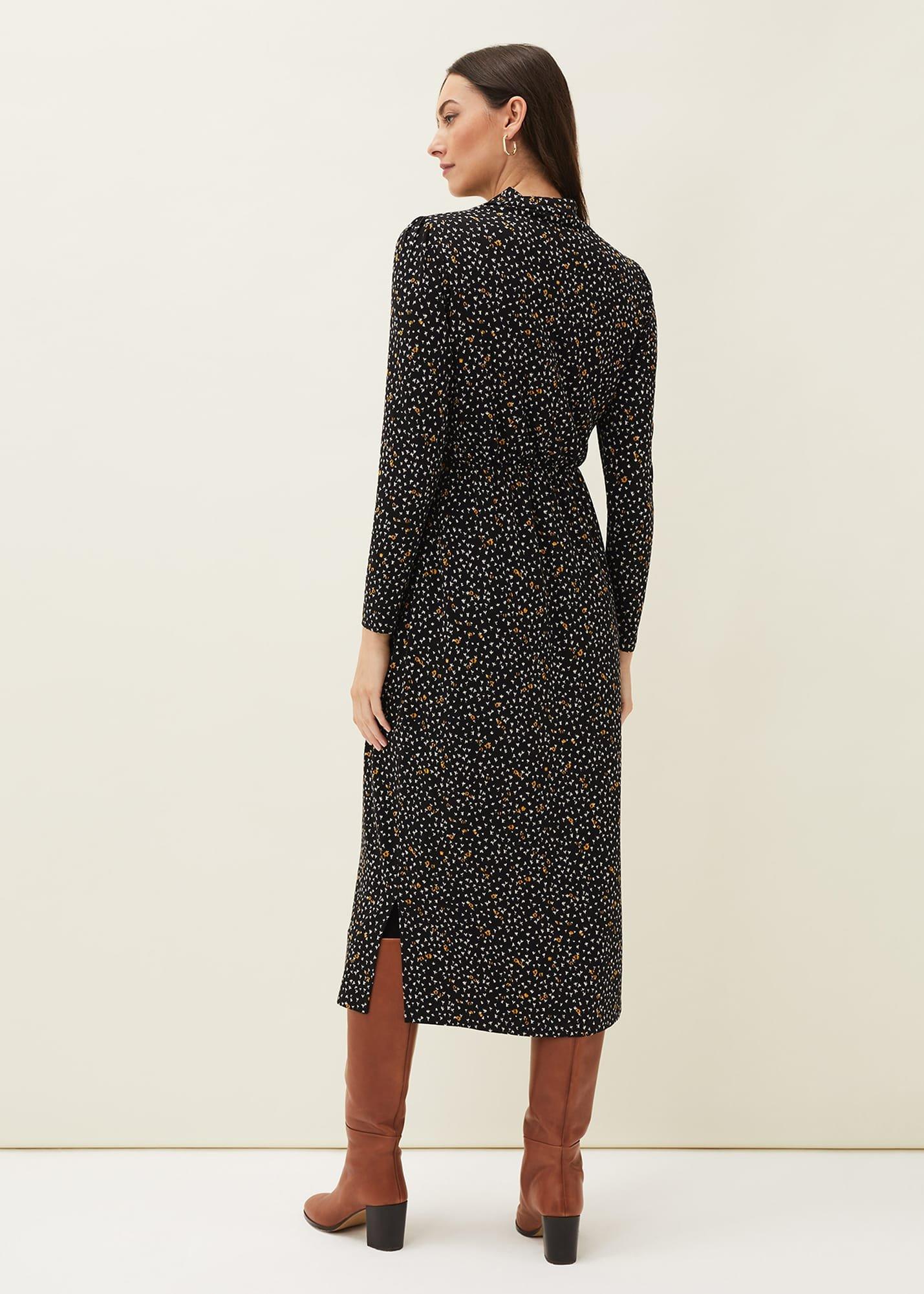 Sallie Ditsy Floral Jersey Dress