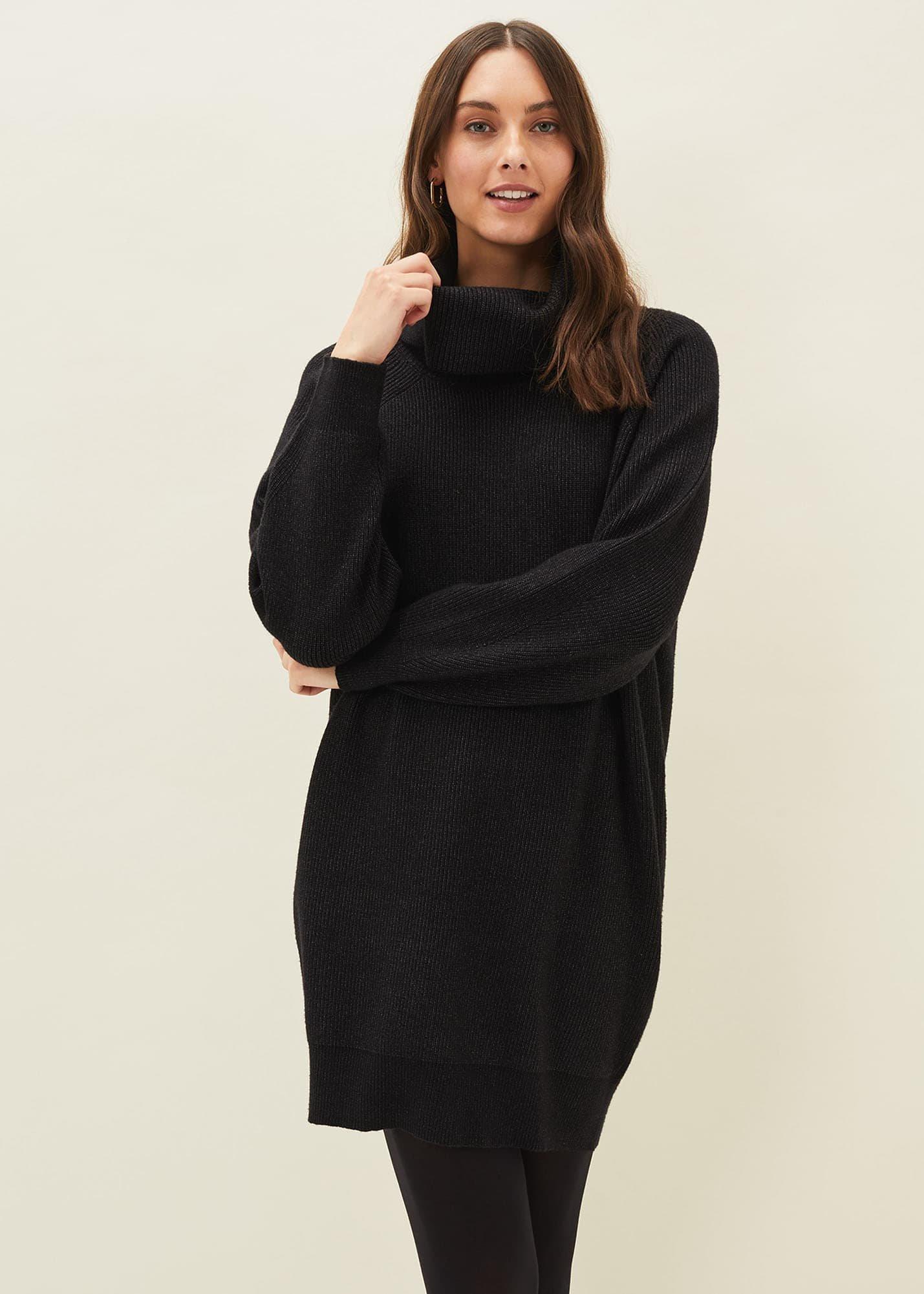 Nisha Roll Neck Jumper Dress