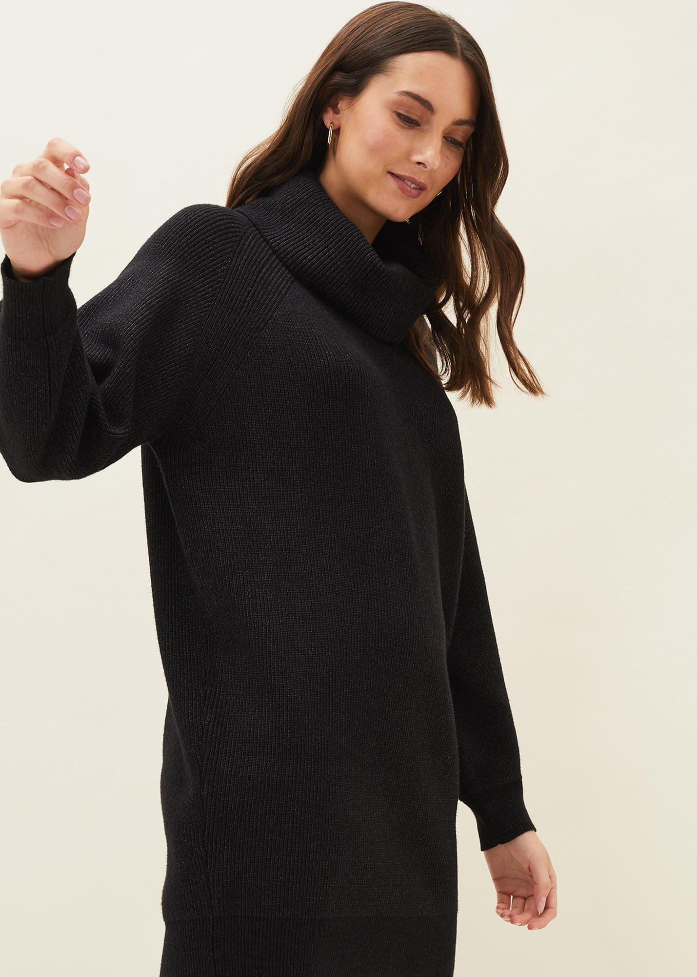 Nisha Roll Neck Jumper Dress