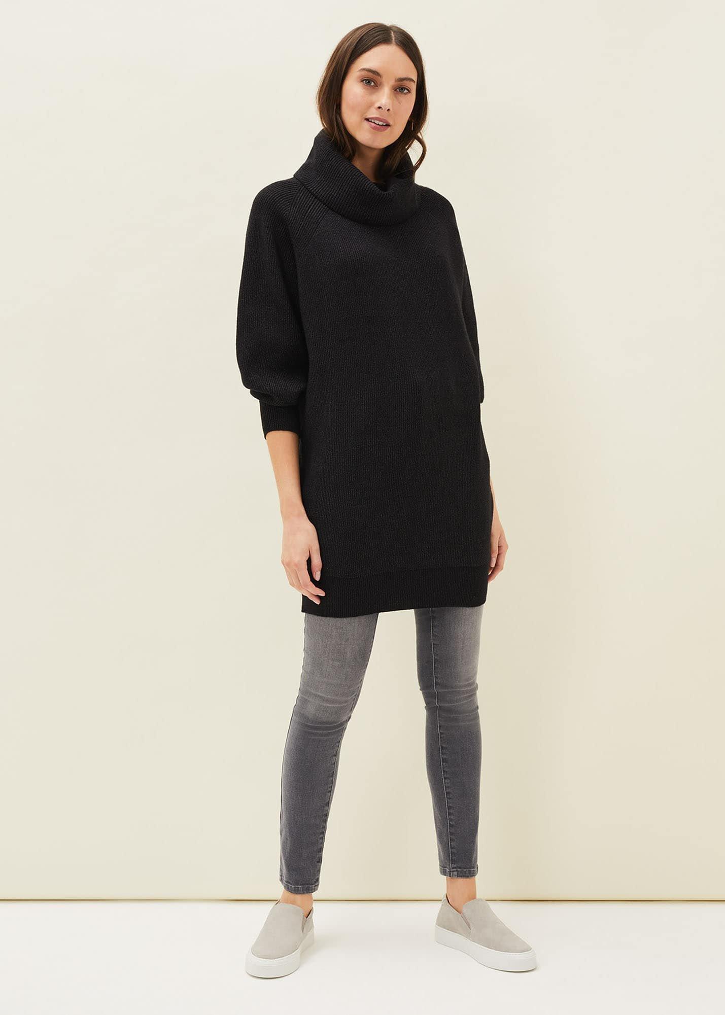 Nisha Roll Neck Jumper Dress
