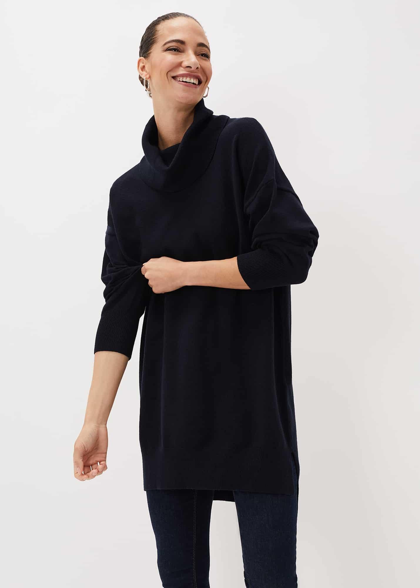 Cecilia Cowl Neck Jumper Dress