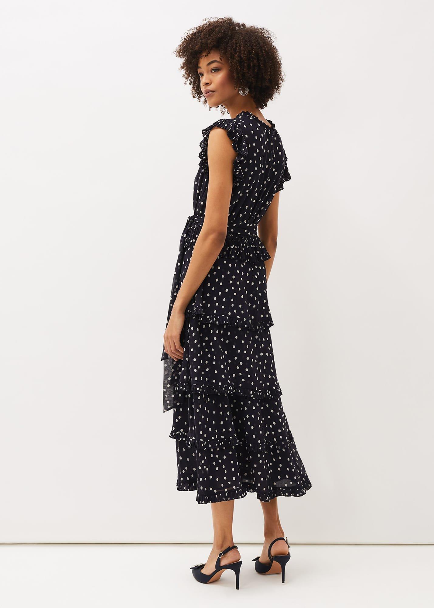 Josephina Spot Tiered Dress