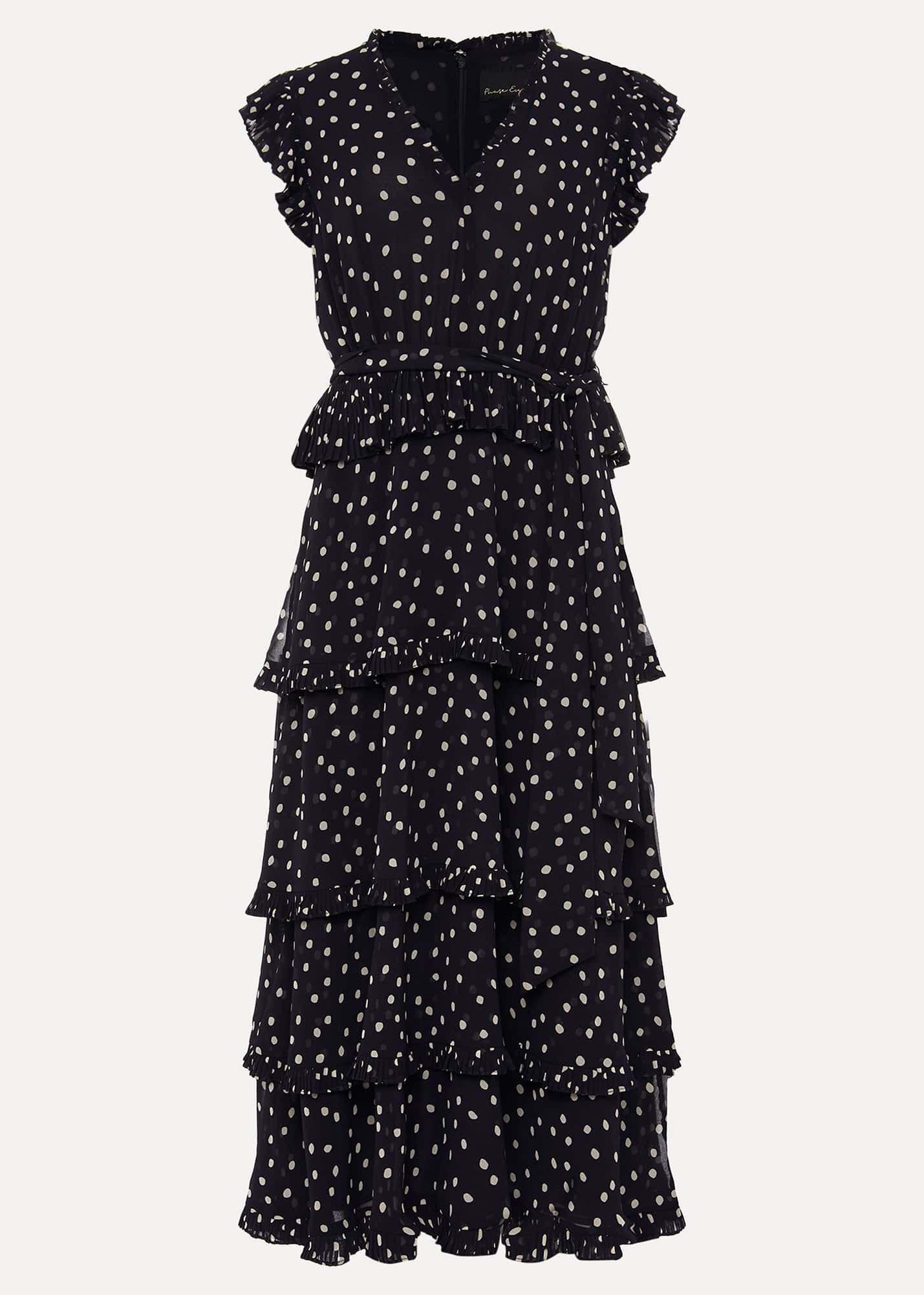 Josephina Spot Tiered Dress