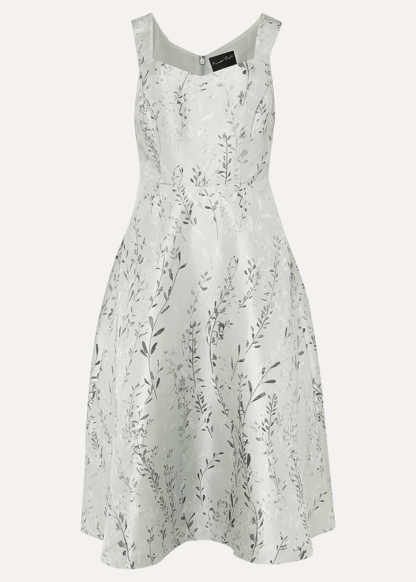 Becka Floral Jacquard Fit And Flare Dress