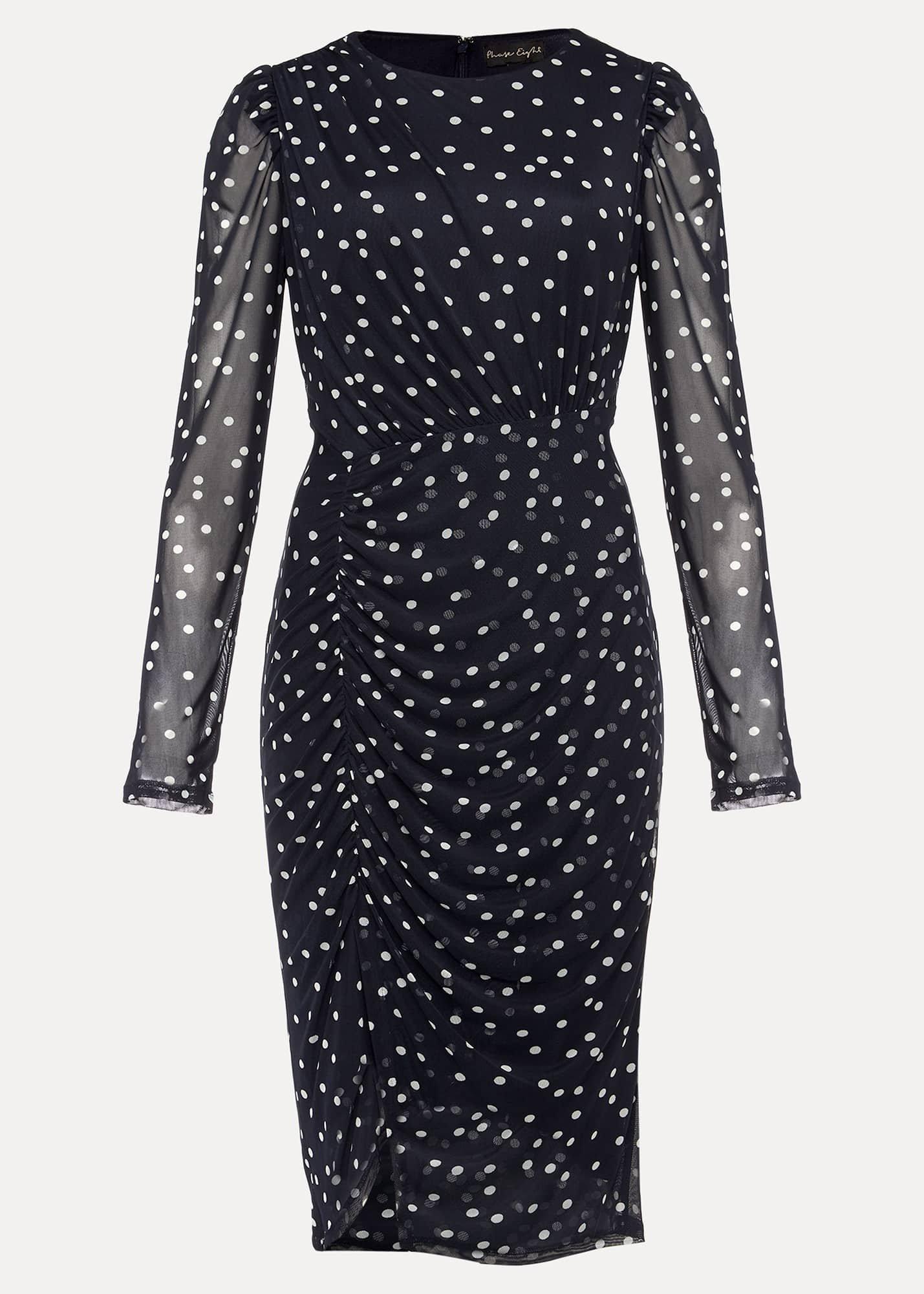 Emilia Spot Mesh Dress