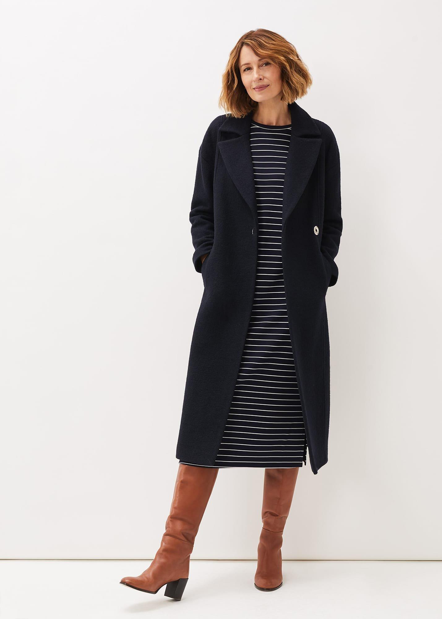 Cecile Stripe Midi Jersey Dress