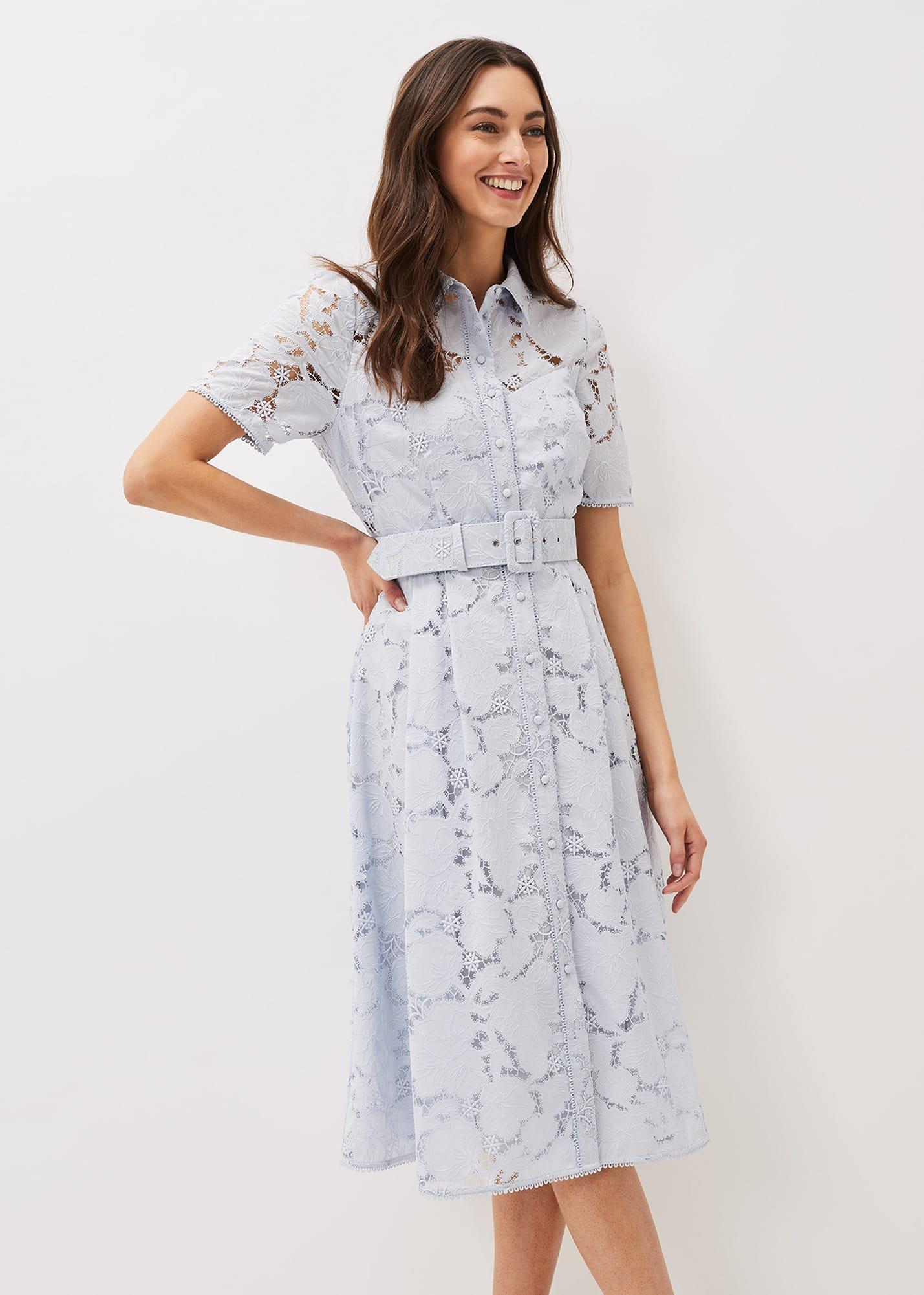 Jaynie Lace Shirt Dress