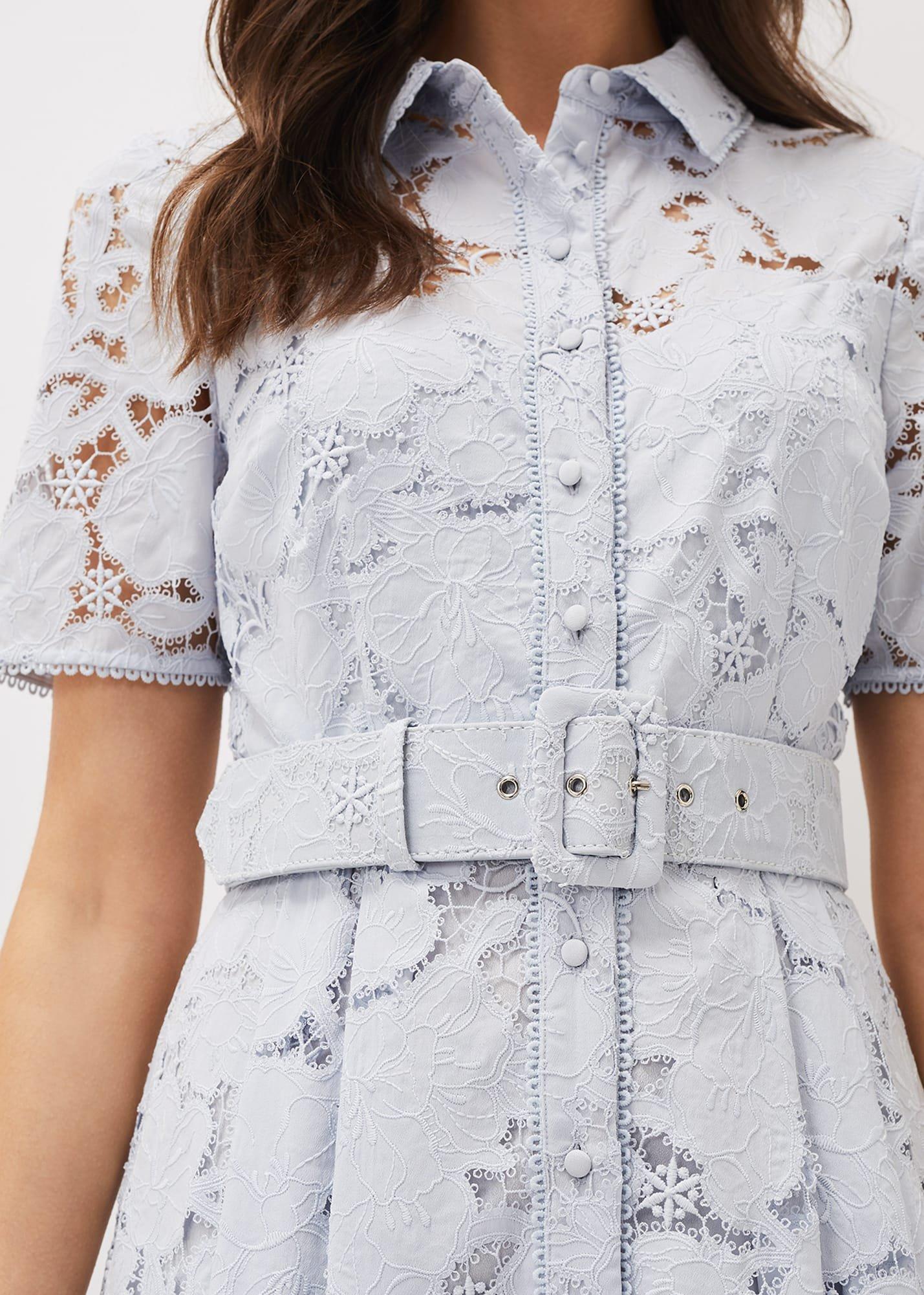 Jaynie Lace Shirt Dress