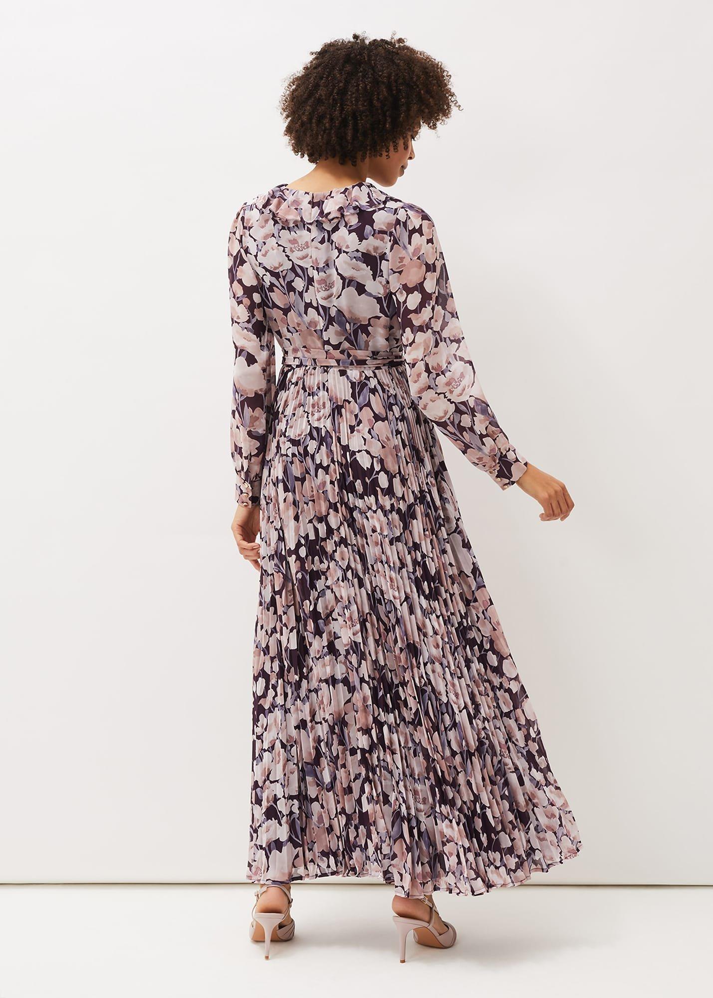Fredrika Floral Pleated Maxi Dress