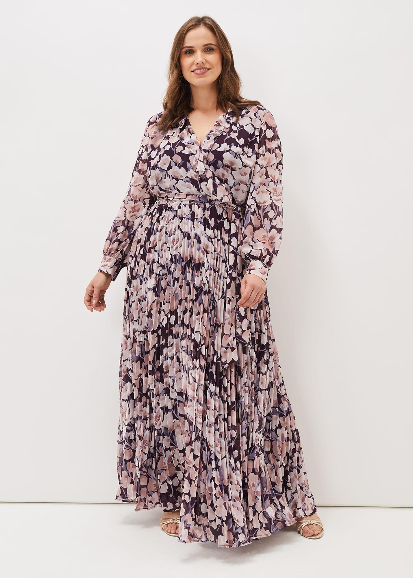 Fredrika Floral Pleated Maxi Dress