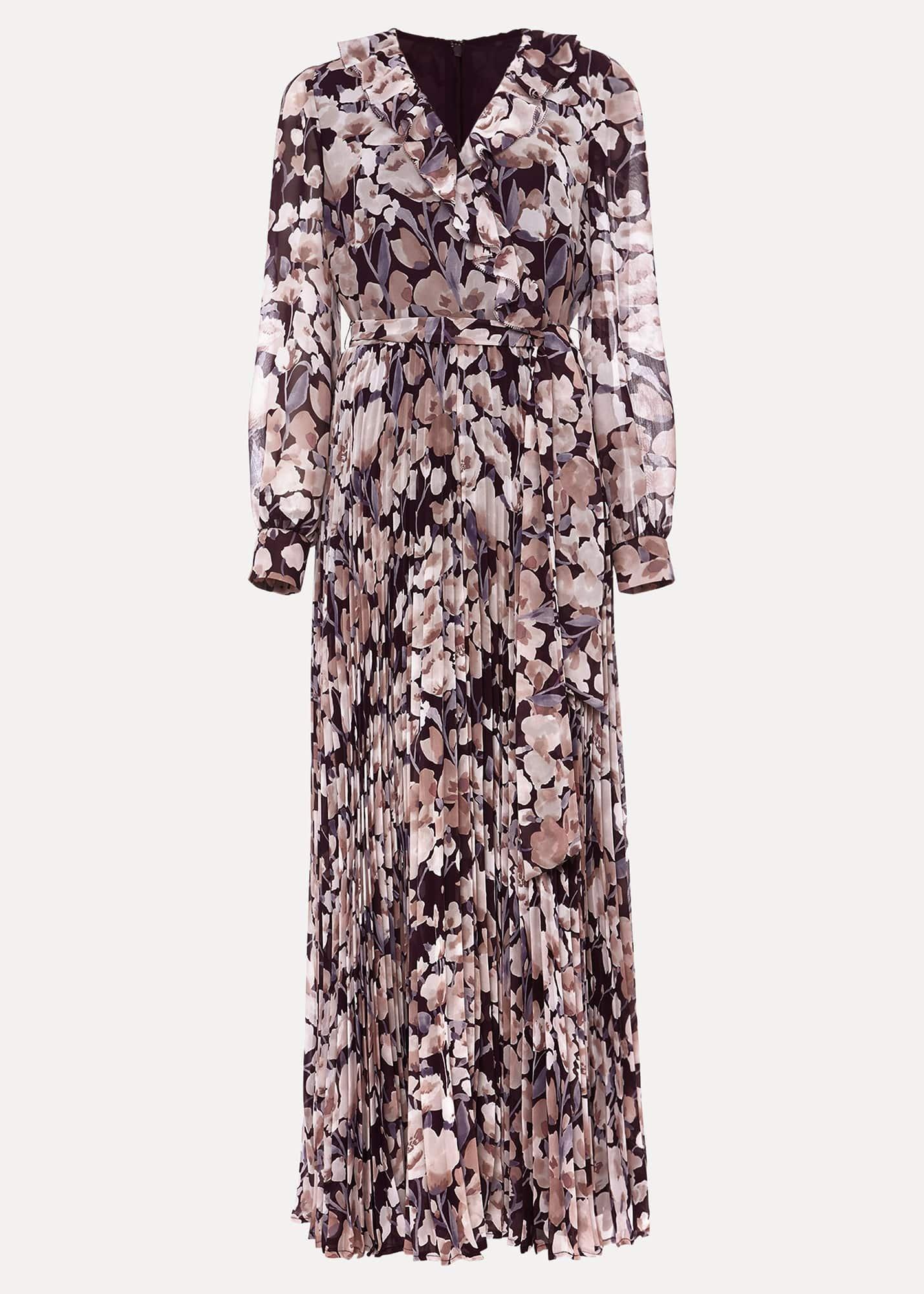 Fredrika Floral Pleated Maxi Dress