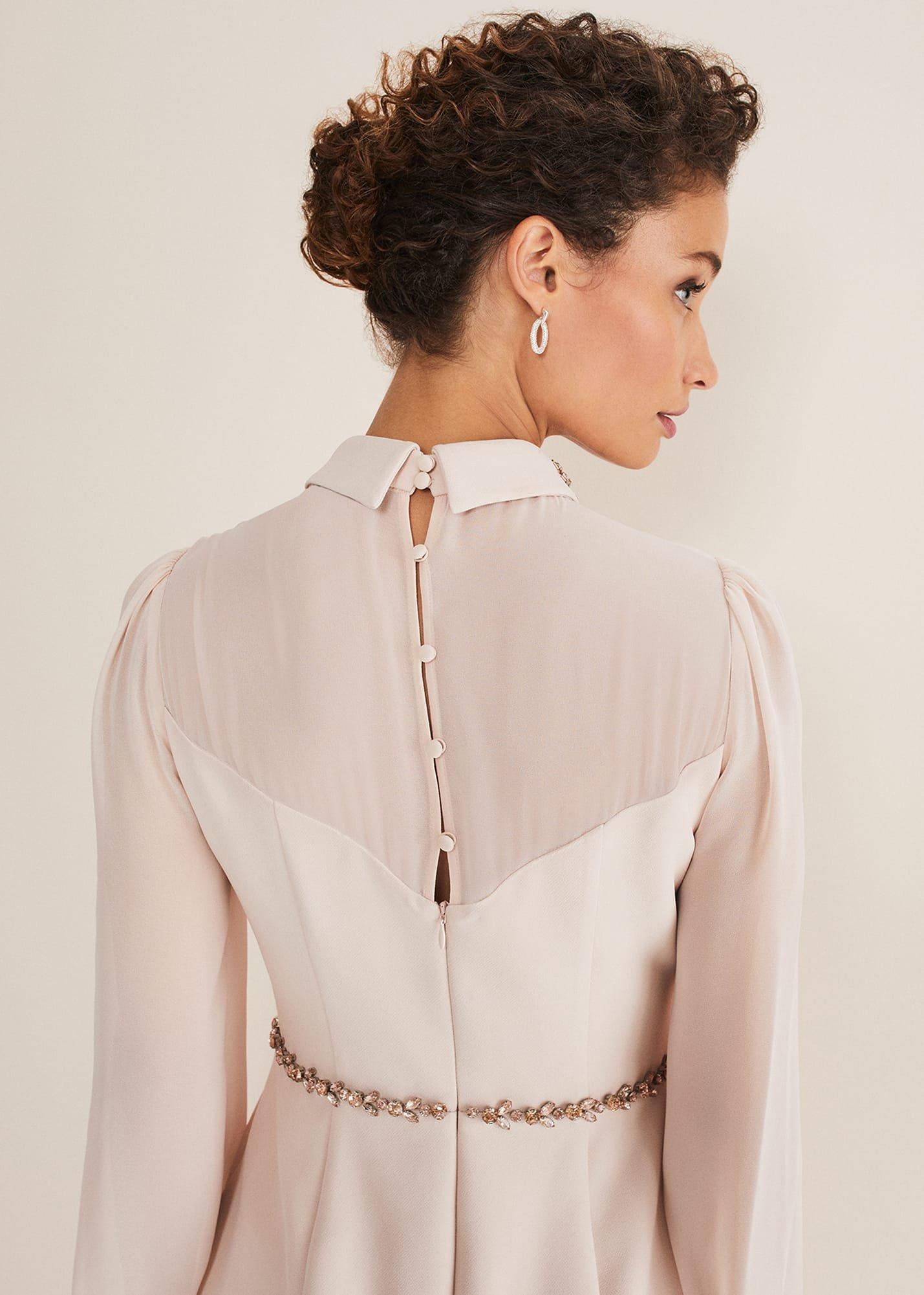 Avah Embellished Fitted Dress