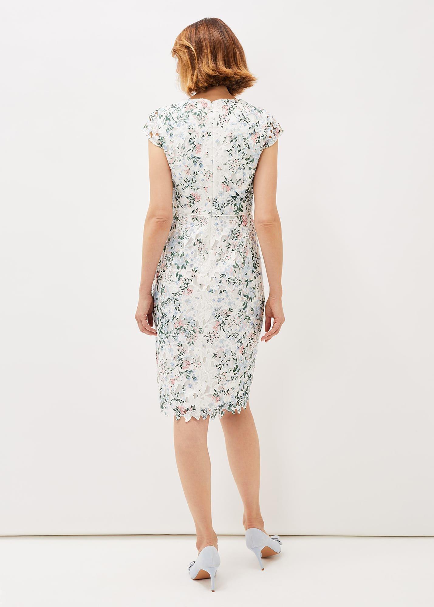 Franky Floral Lace Fitted Dress