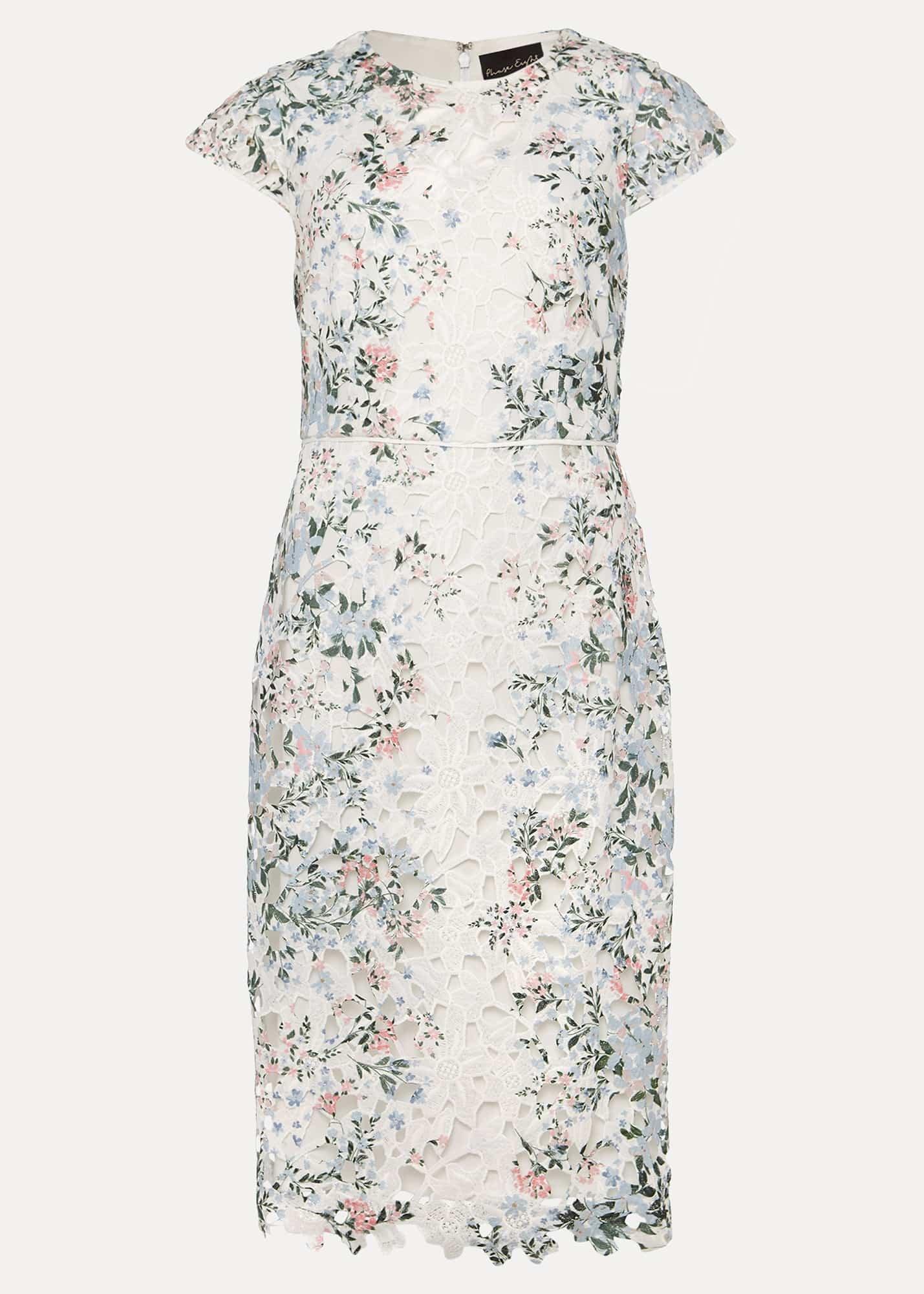 Franky Floral Lace Fitted Dress