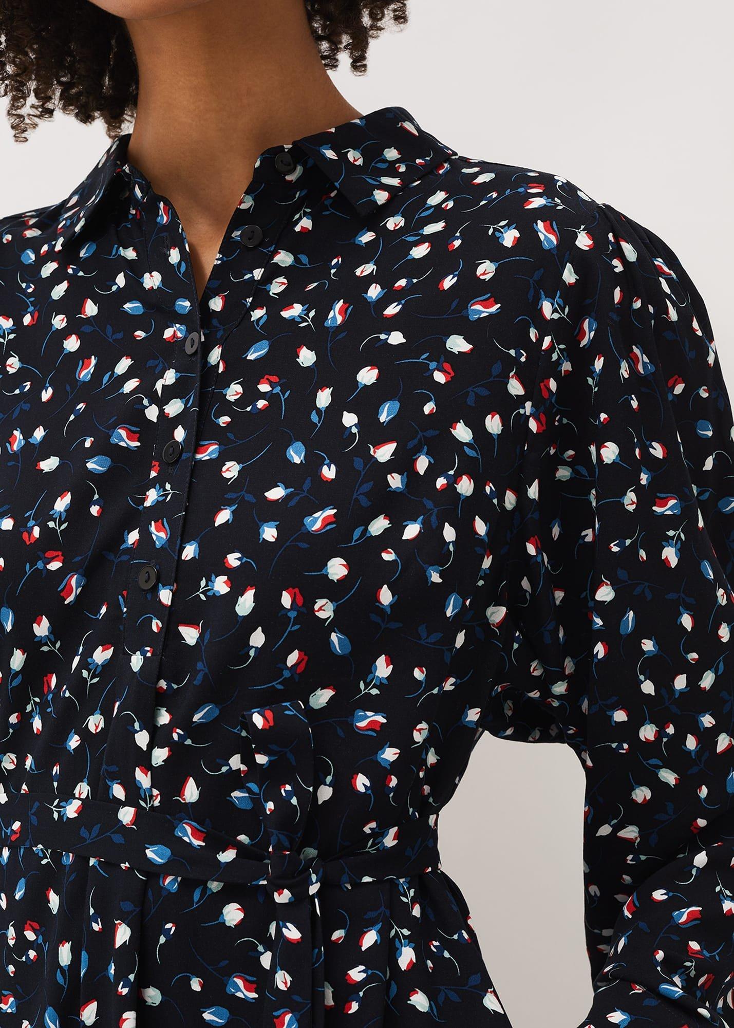 Alexandra Ditsy Print Shirt Dress