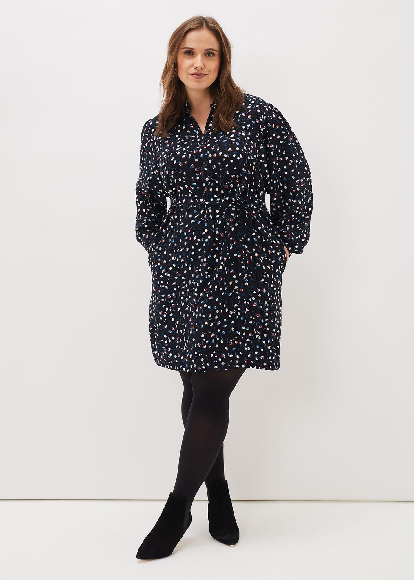 Alexandra Ditsy Print Shirt Dress
