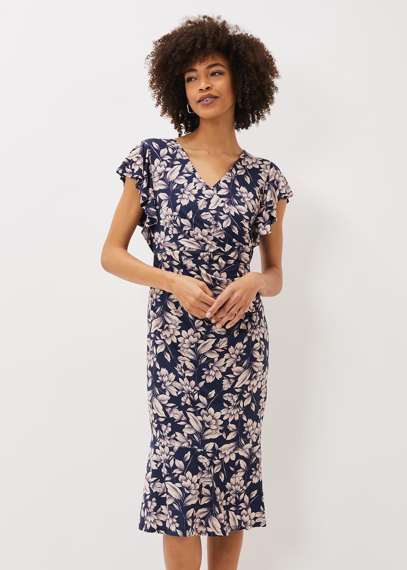 Zendaya Floral Jersey Dress