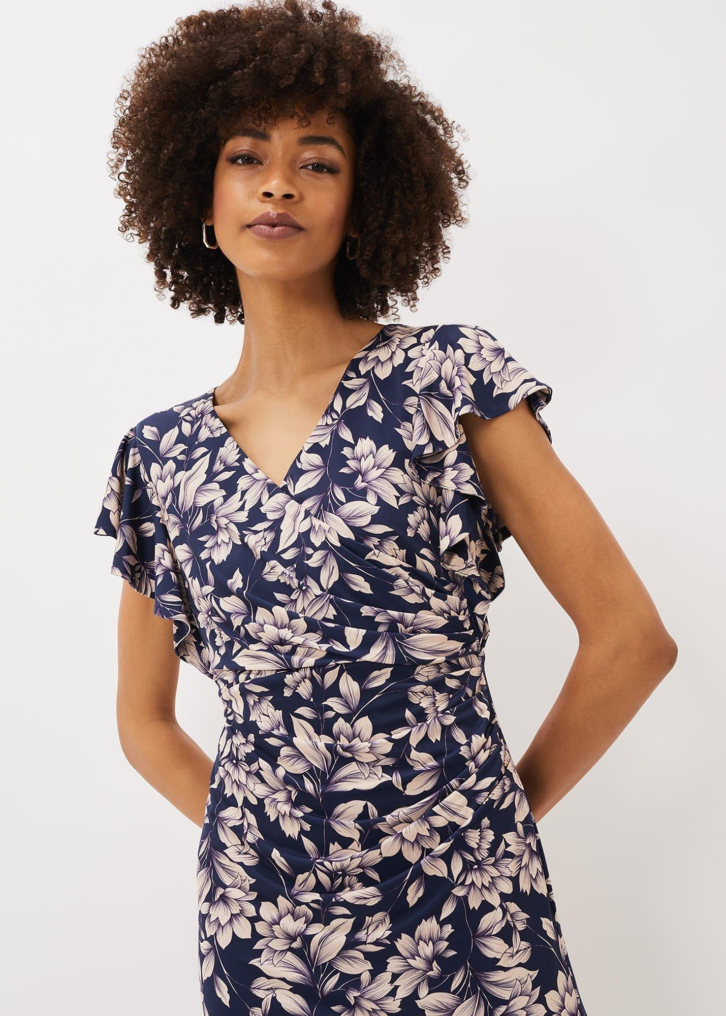 Zendaya Floral Jersey Dress