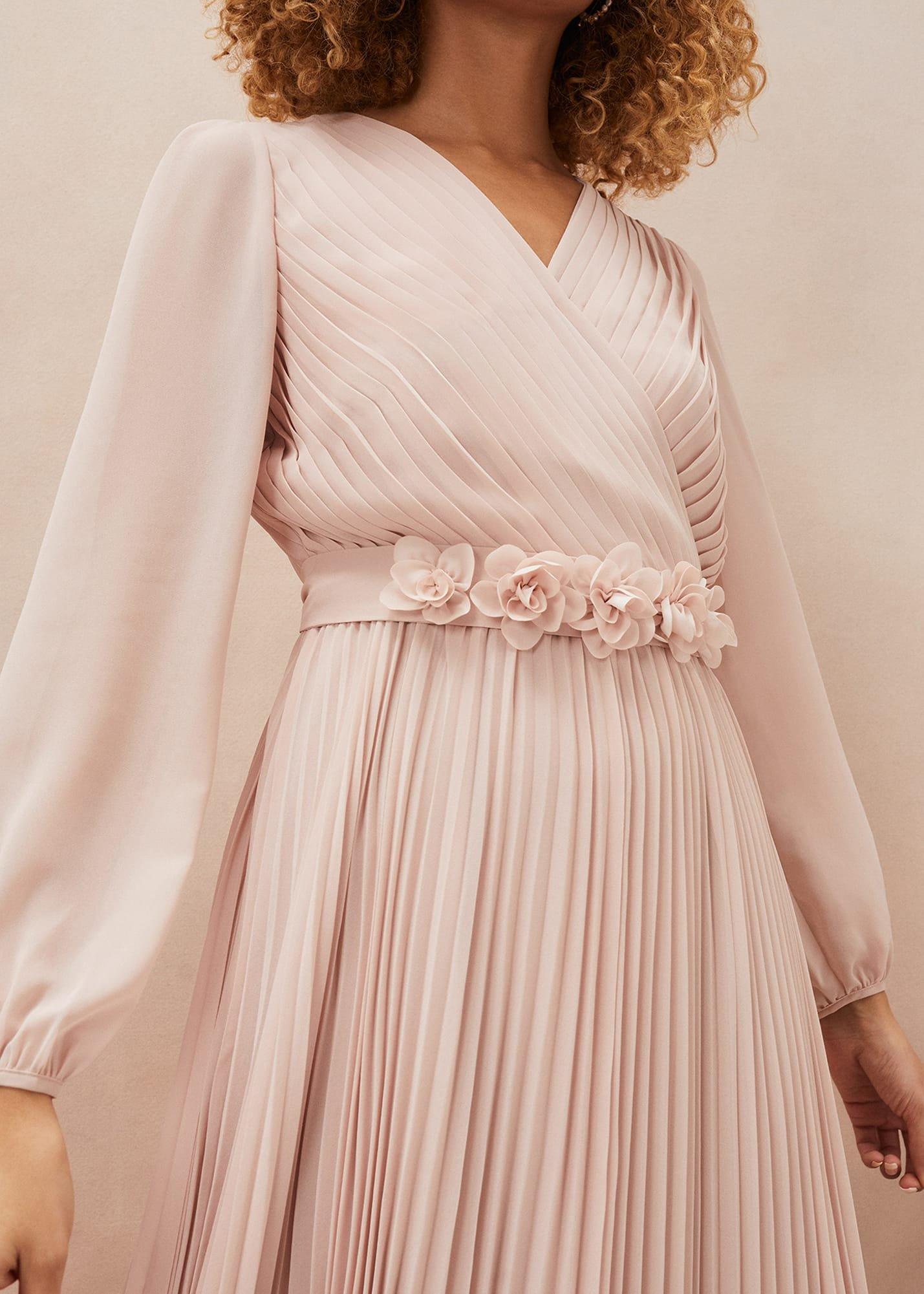 white christmas dresses Celia Chiffon Maxi Dress Pink / XL main image 0