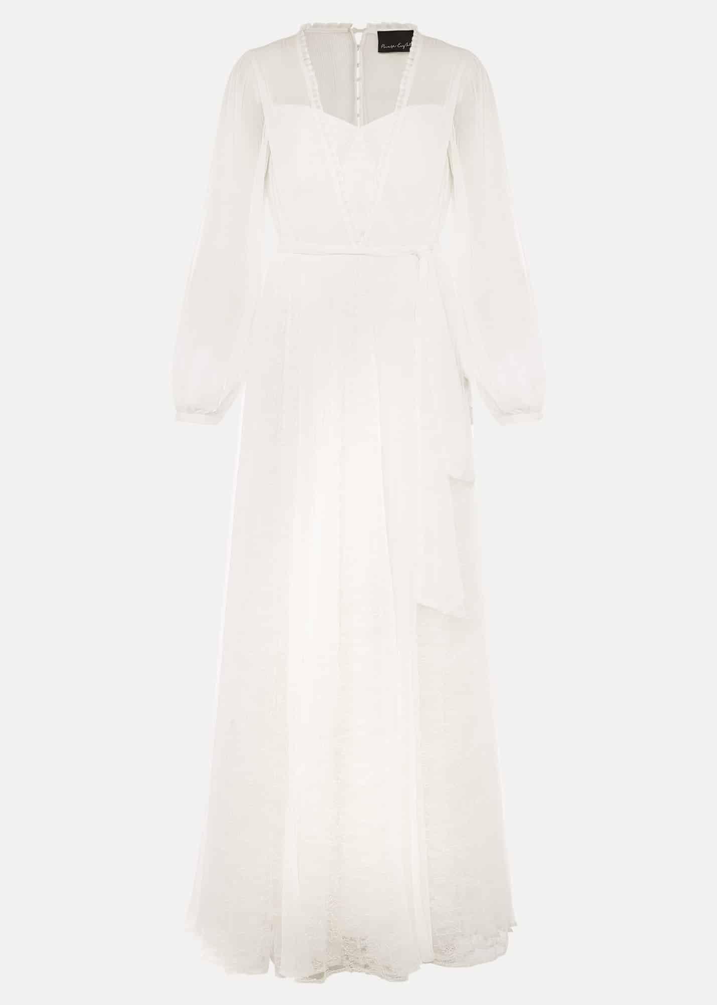 Mariana Pleated Lace Wedding Dress