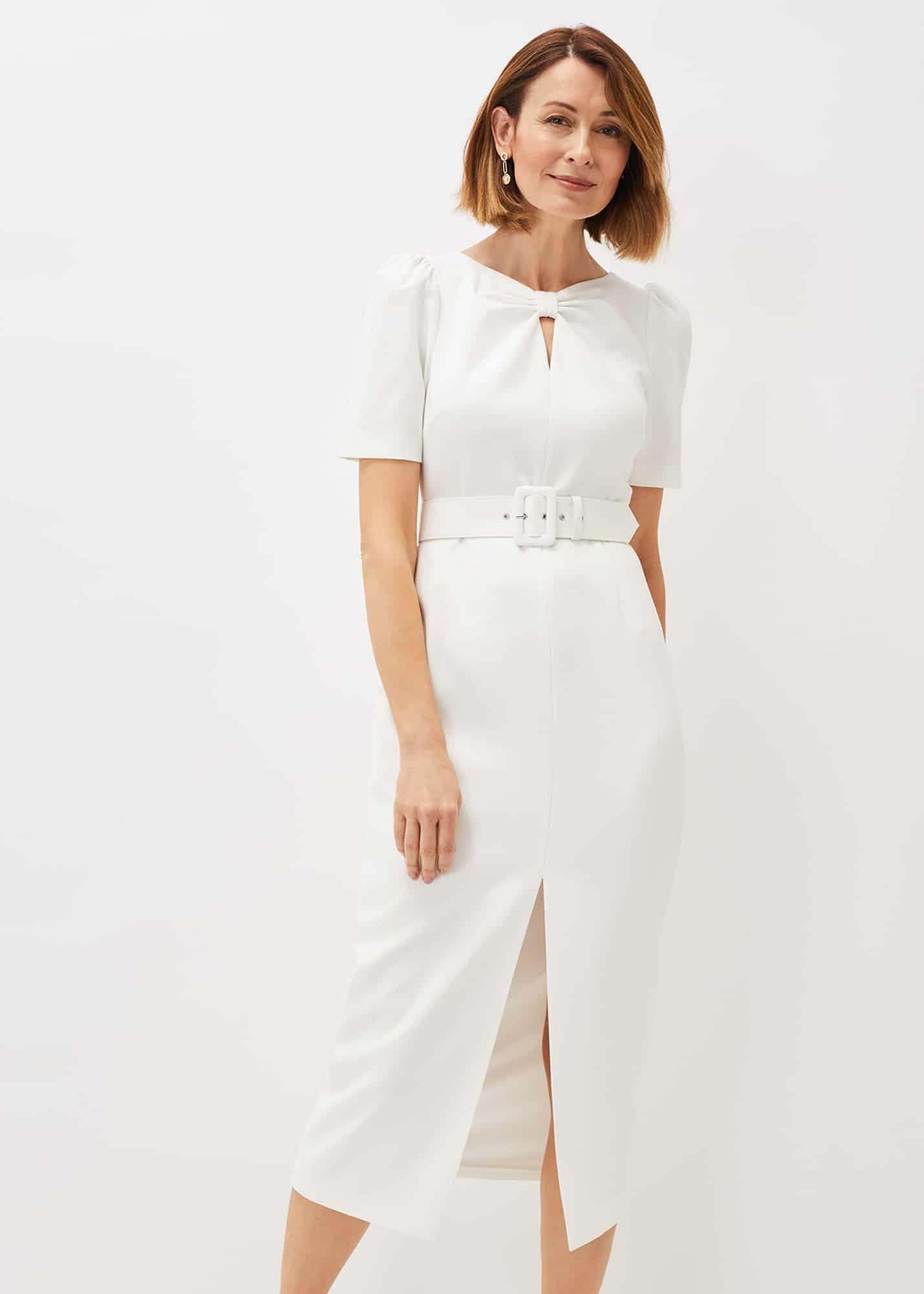 Niccola Fitted Belted Midaxi Dress