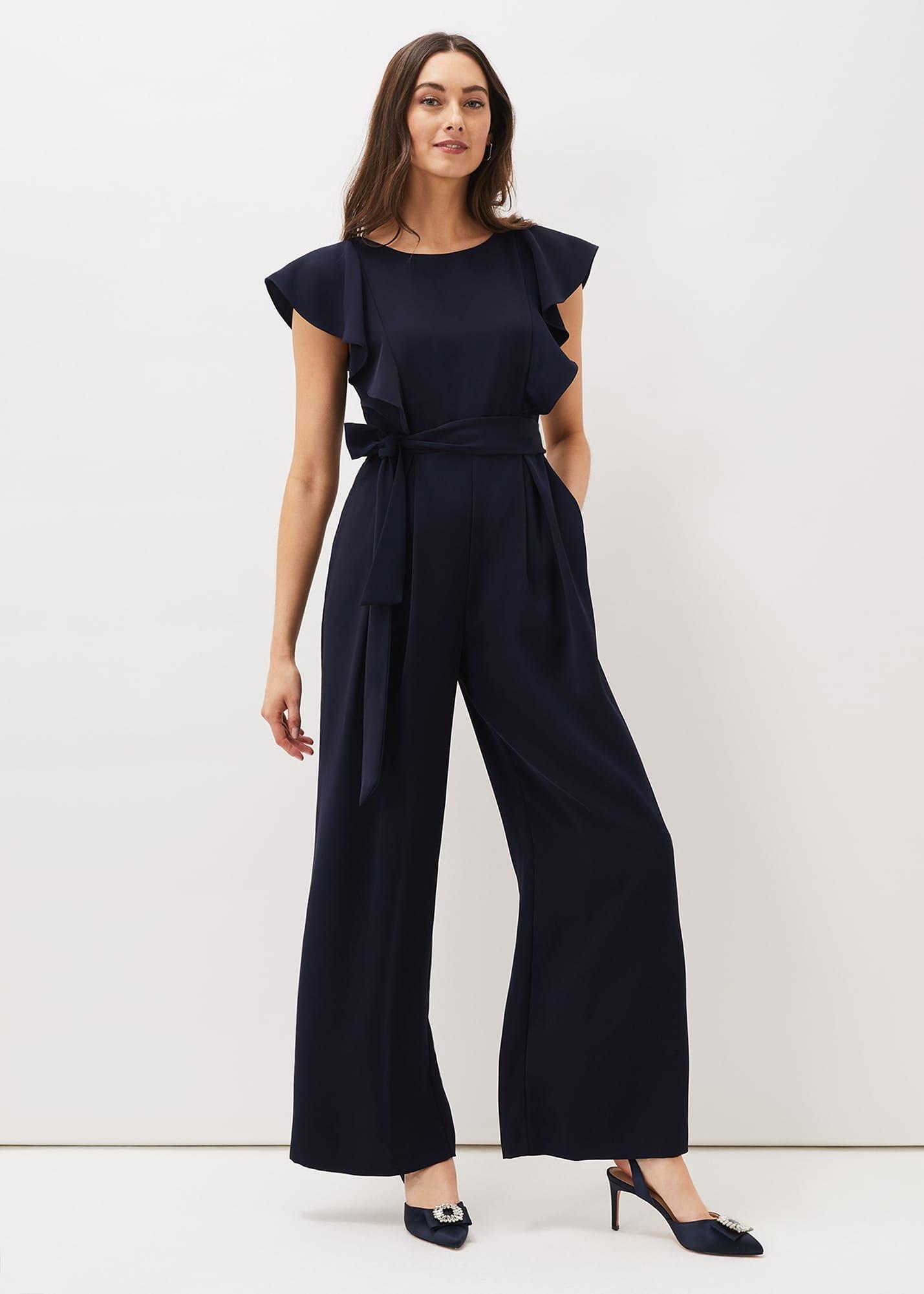 Bridie Frill Bodice Wide Leg Jumpsuit