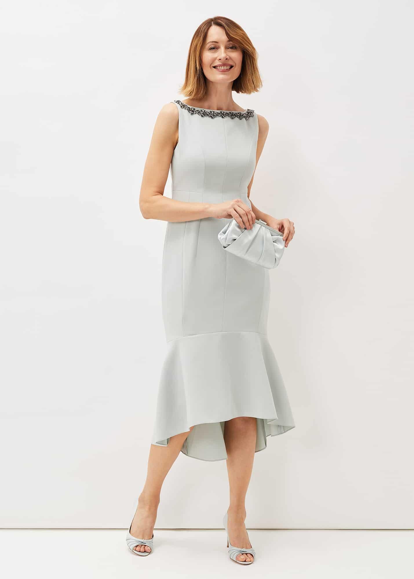 Nia Embellished Scuba Dress