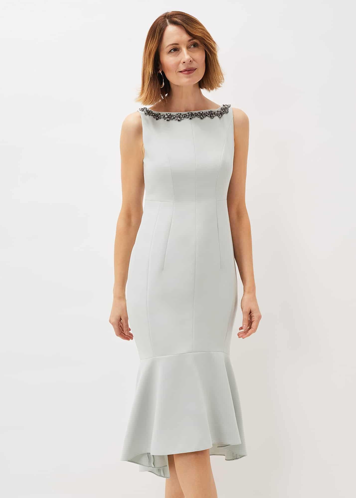 Nia Embellished Scuba Dress