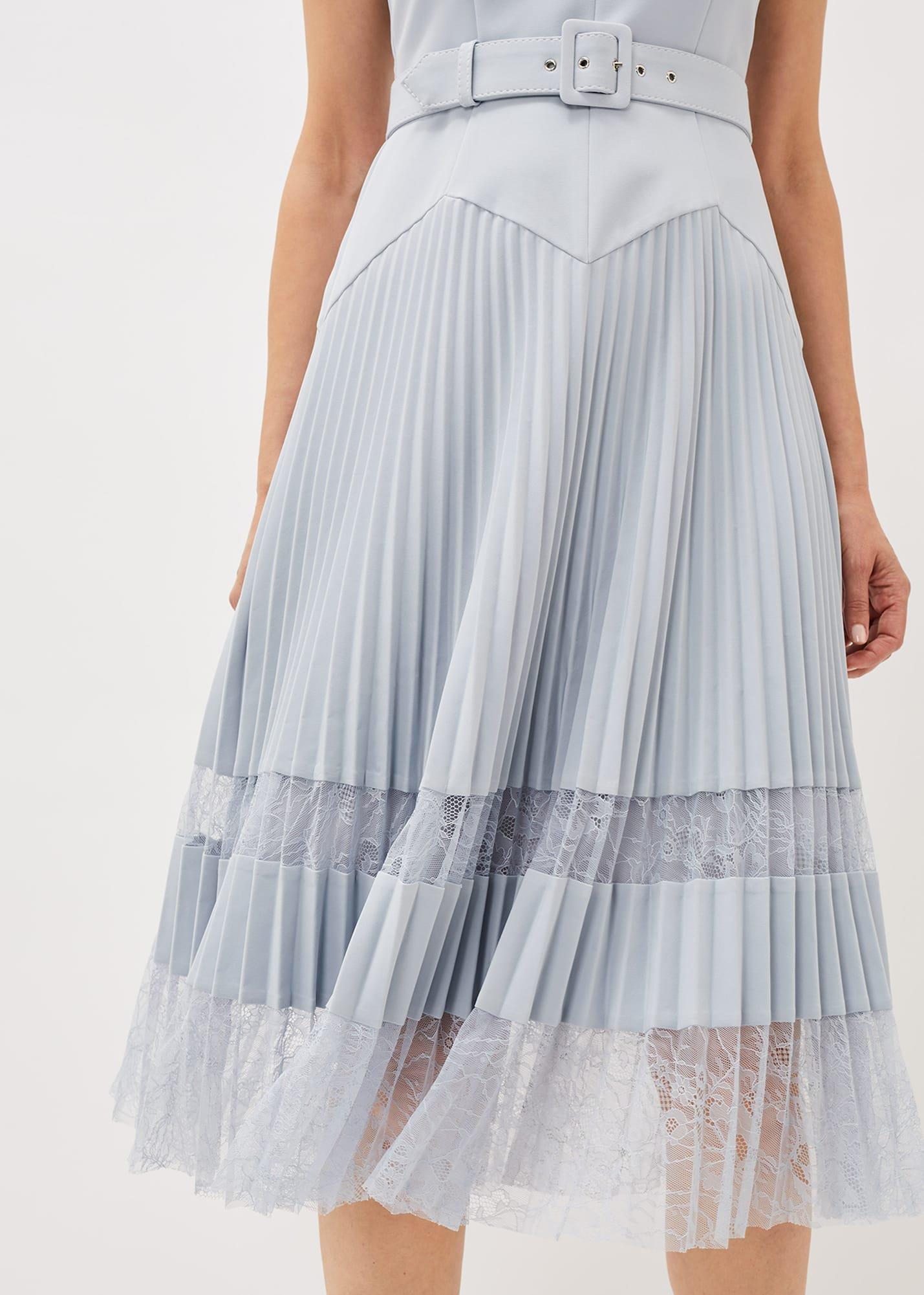 Hannah Pleated Lace Dress