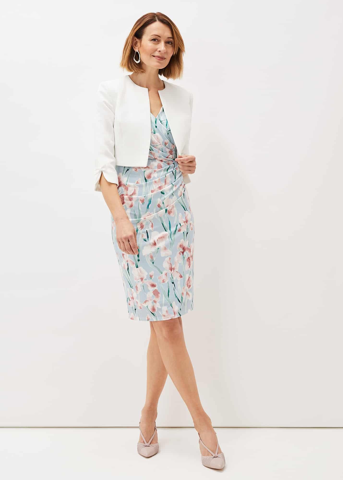 Jessie Watercolour Floral Jersey Dress