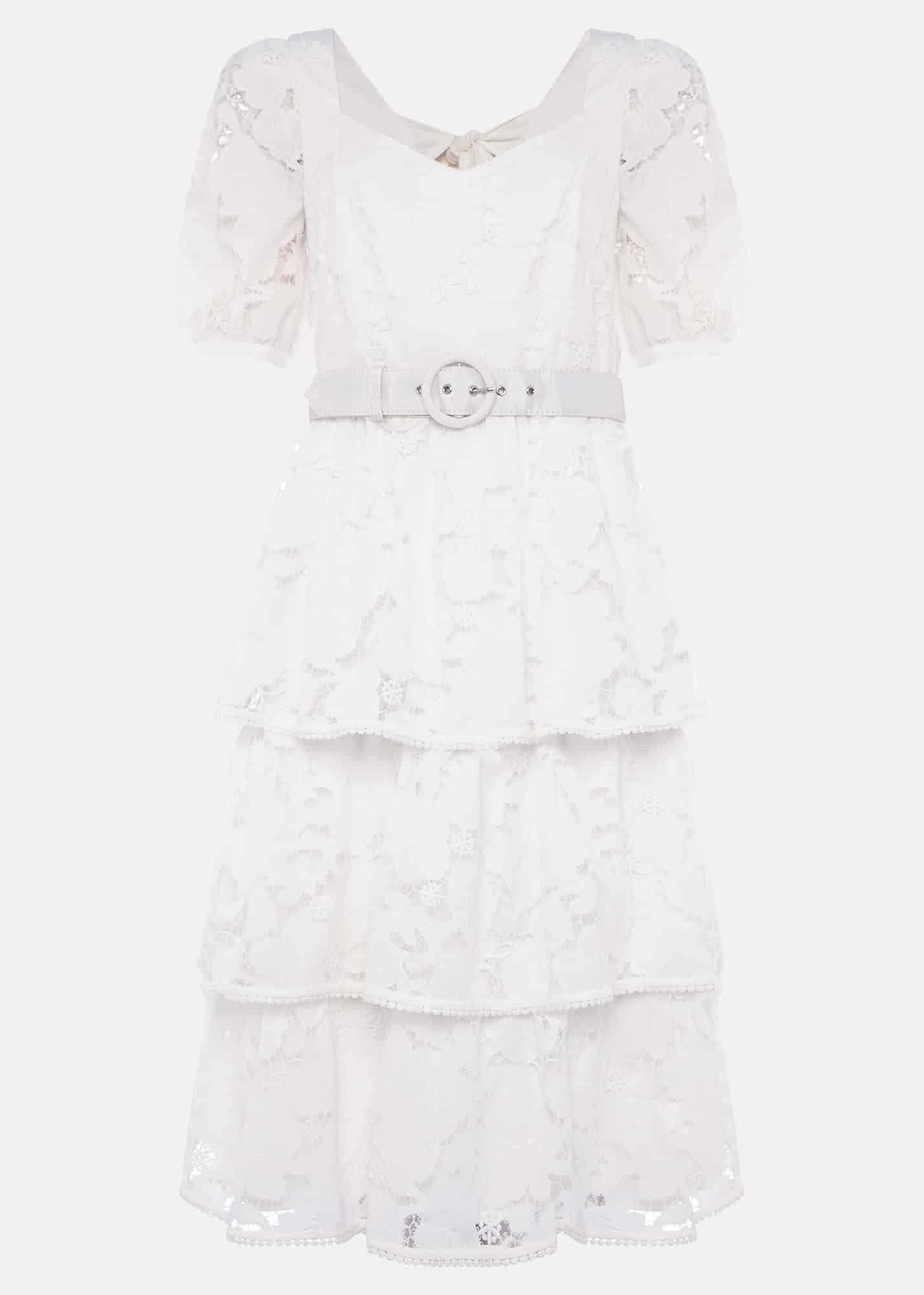 Elyse Lace Tiered Wedding Dress