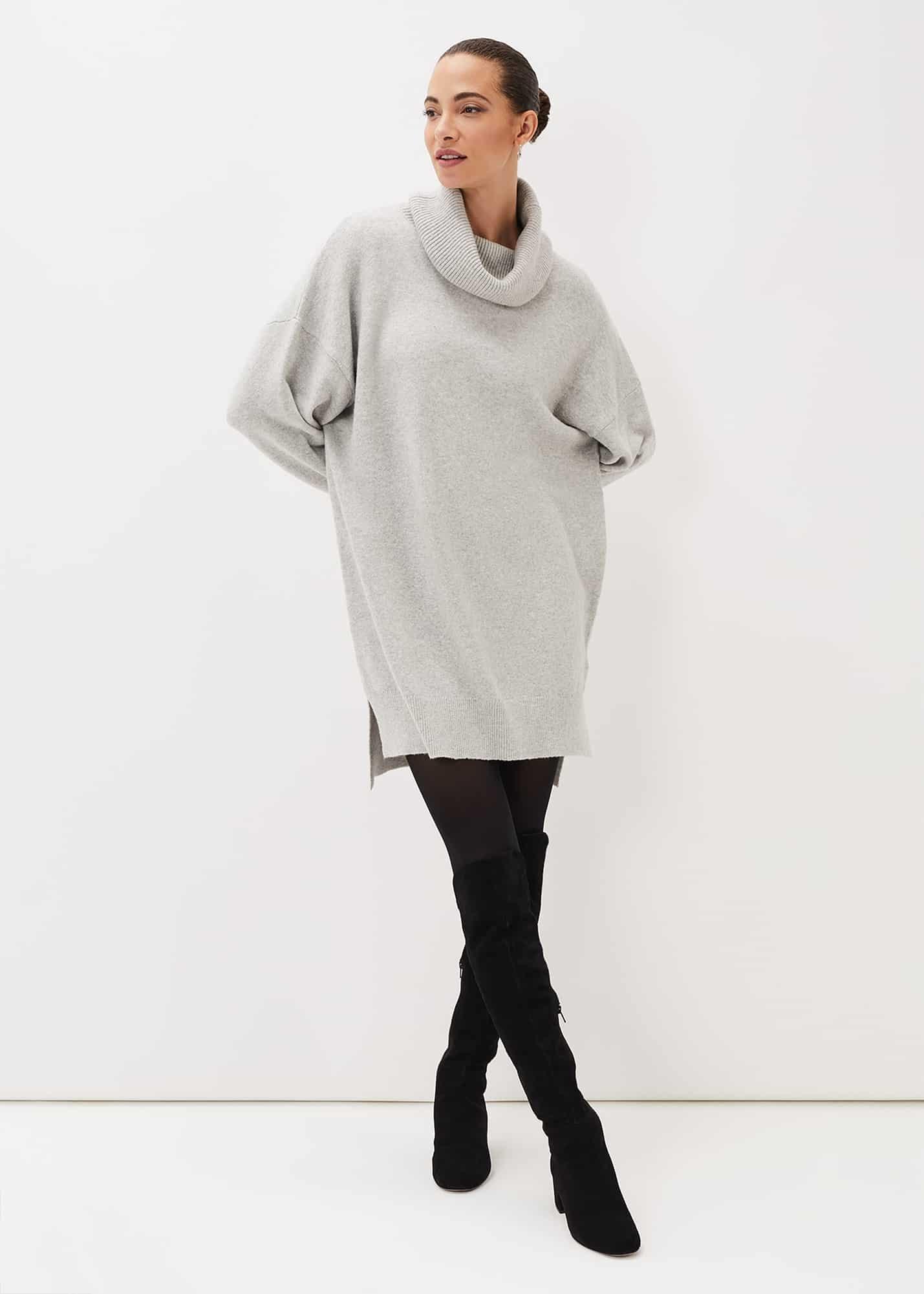 Palmer Cowl Neck Jumper Dress