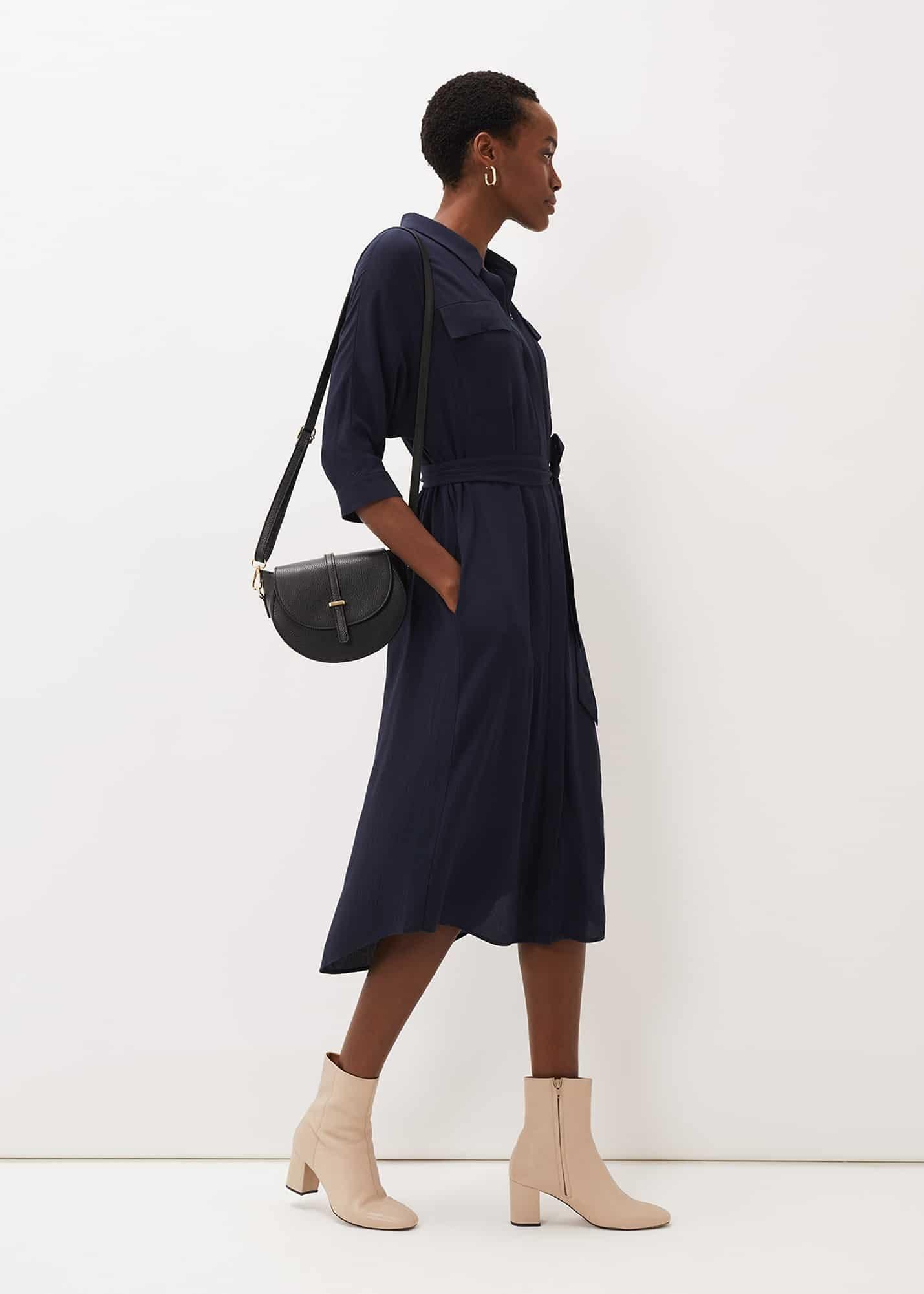 Maxine Belted Shirt Dress