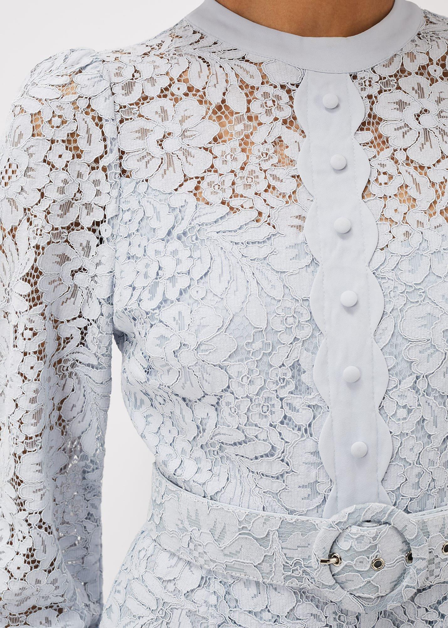 Monroe Belted Lace Wide Leg Jumpsuit