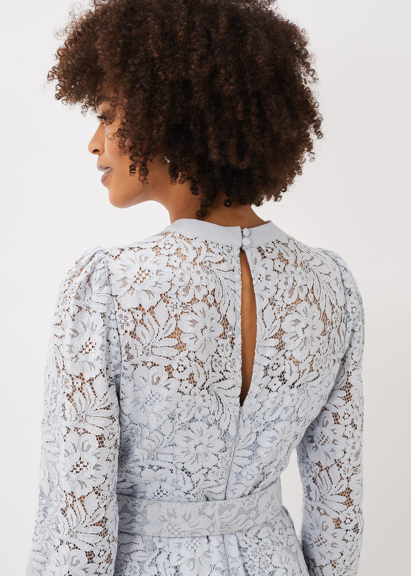 Monroe Belted Lace Wide Leg Jumpsuit