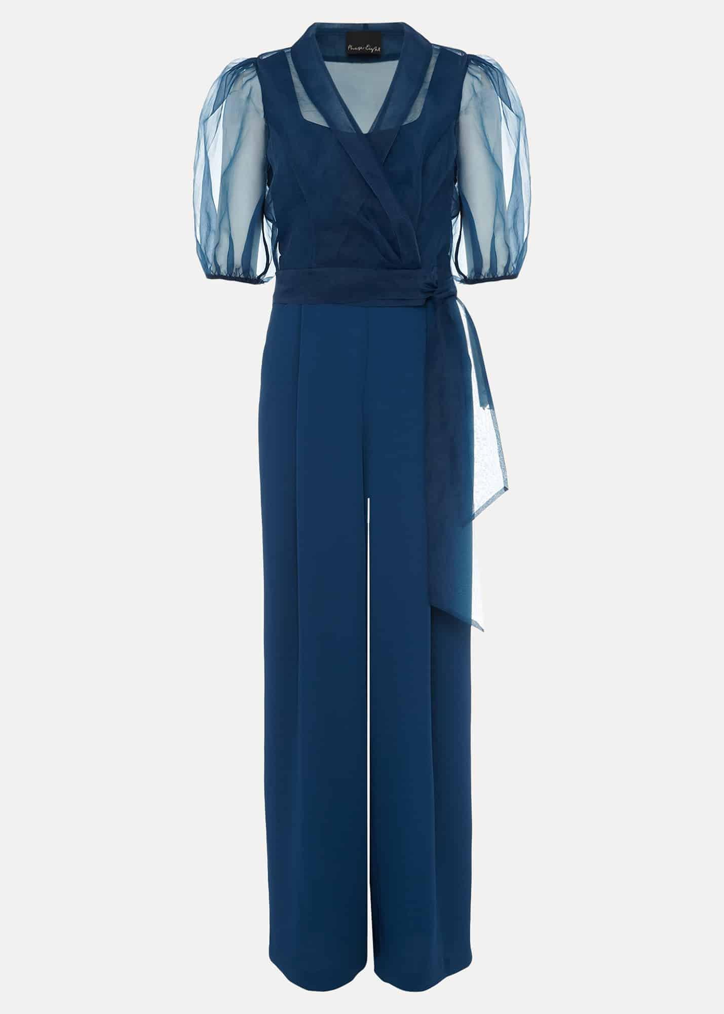 Brontie Puff Sleeve Wide Leg Jumpsuit