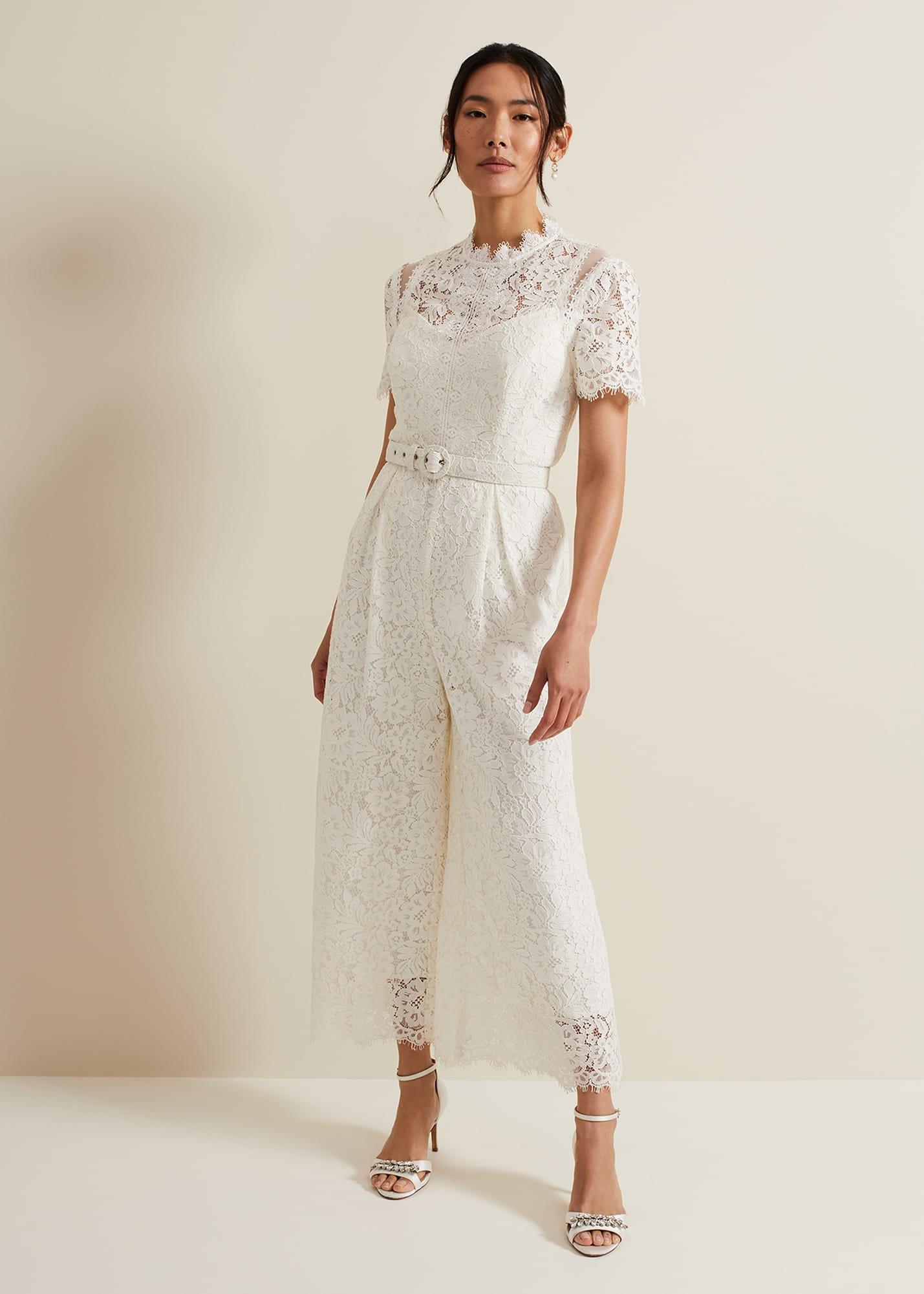 Amaliah Lace Bridal Jumpsuit