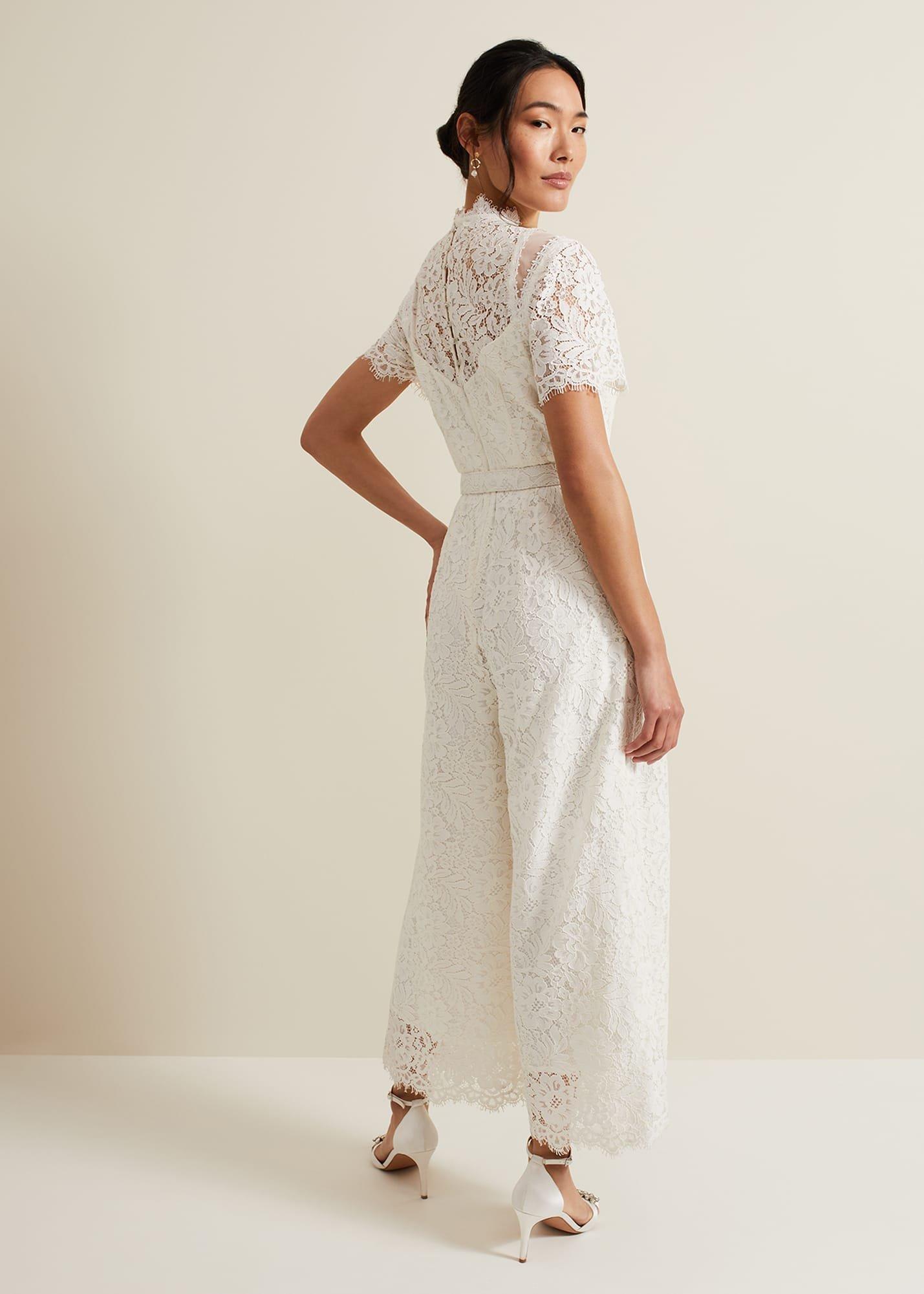 Amaliah Lace Bridal Jumpsuit