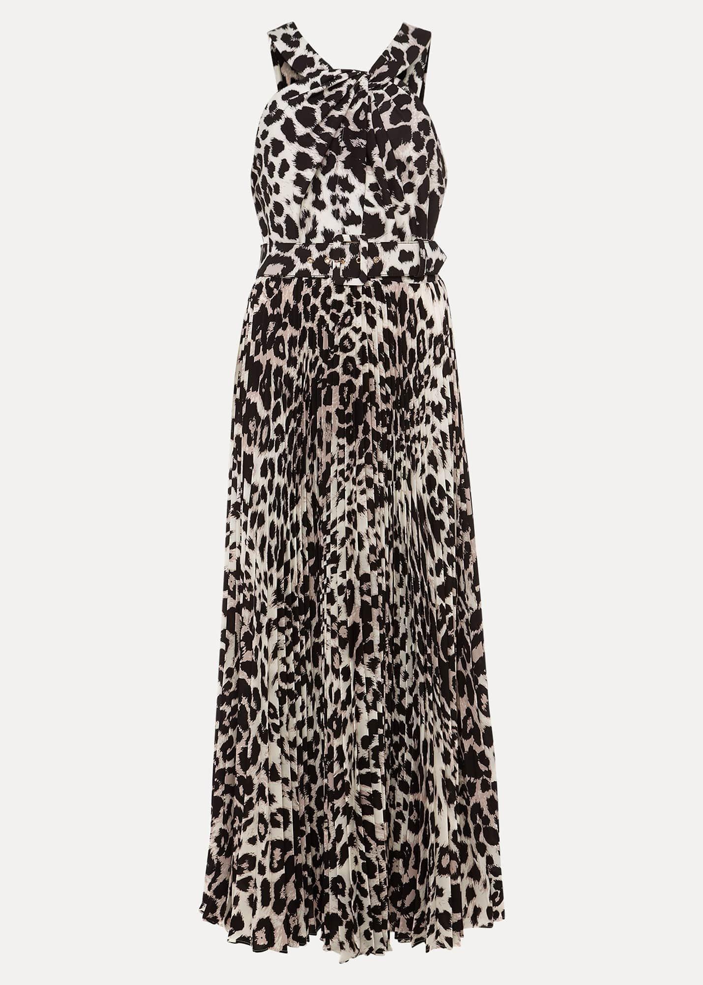 Chelsie Leopard Print Midaxi Dress