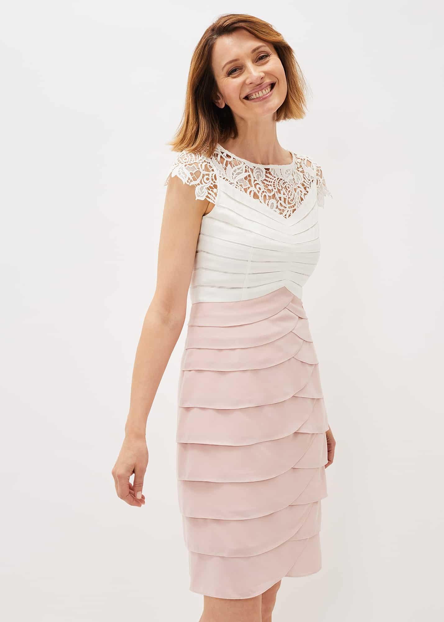 Faith Contrast Fitted Dress