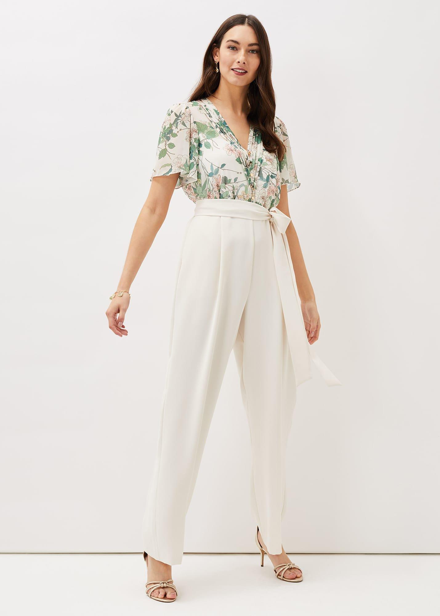 Dani Floral Print Wide Leg Jumpsuit