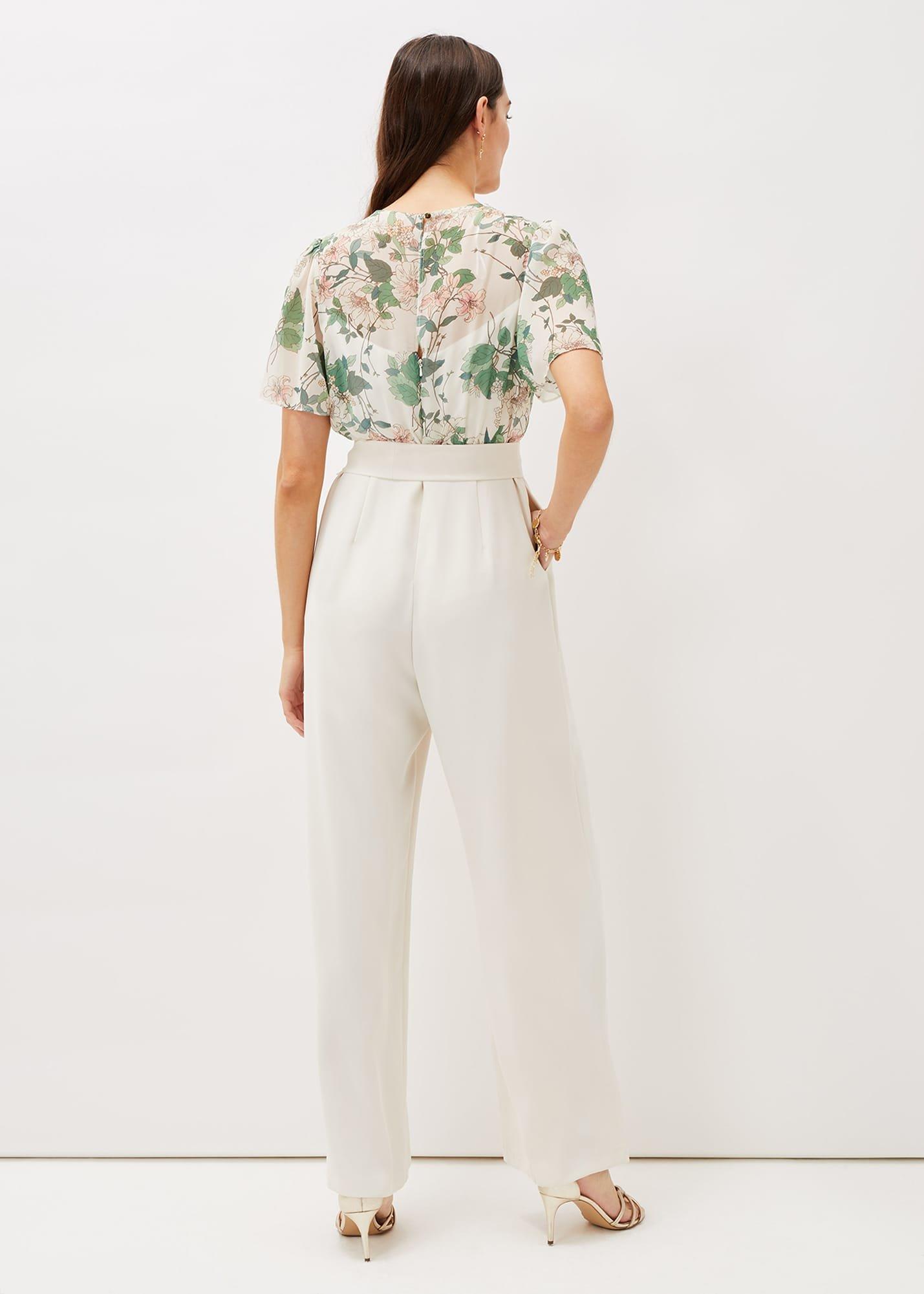 Dani Floral Print Wide Leg Jumpsuit
