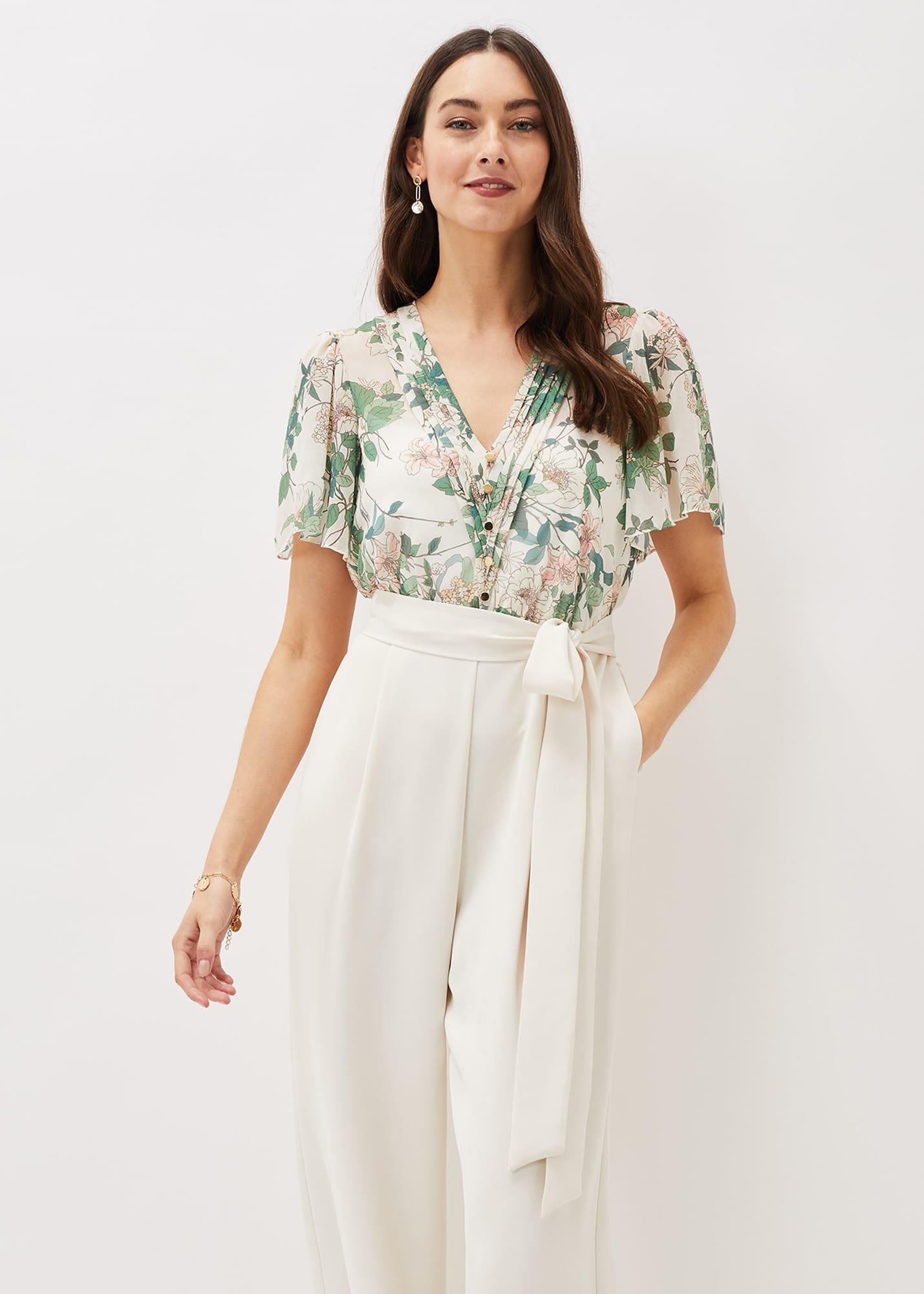 Dani Floral Print Wide Leg Jumpsuit