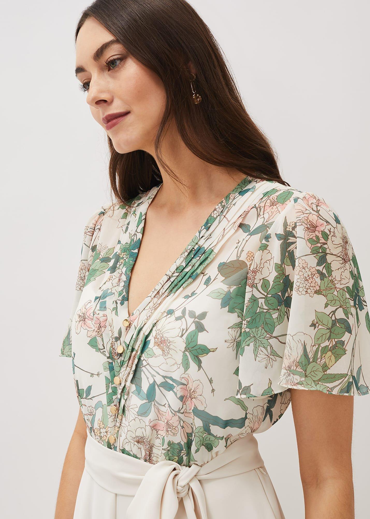 Dani Floral Print Wide Leg Jumpsuit