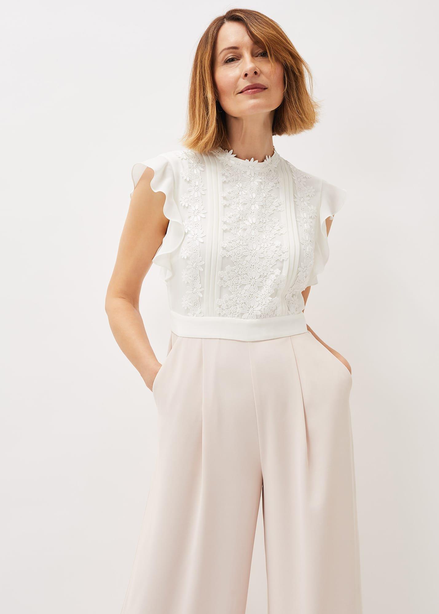 Niamh Lace Bodice Wide Leg Jumpsuit