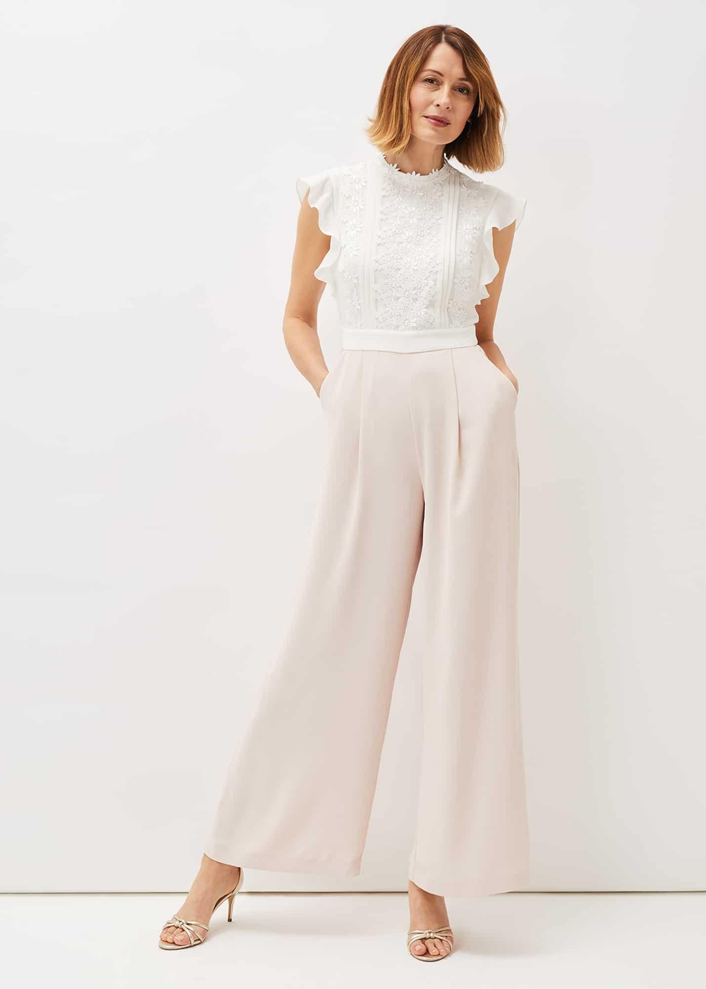 Niamh Lace Bodice Wide Leg Jumpsuit